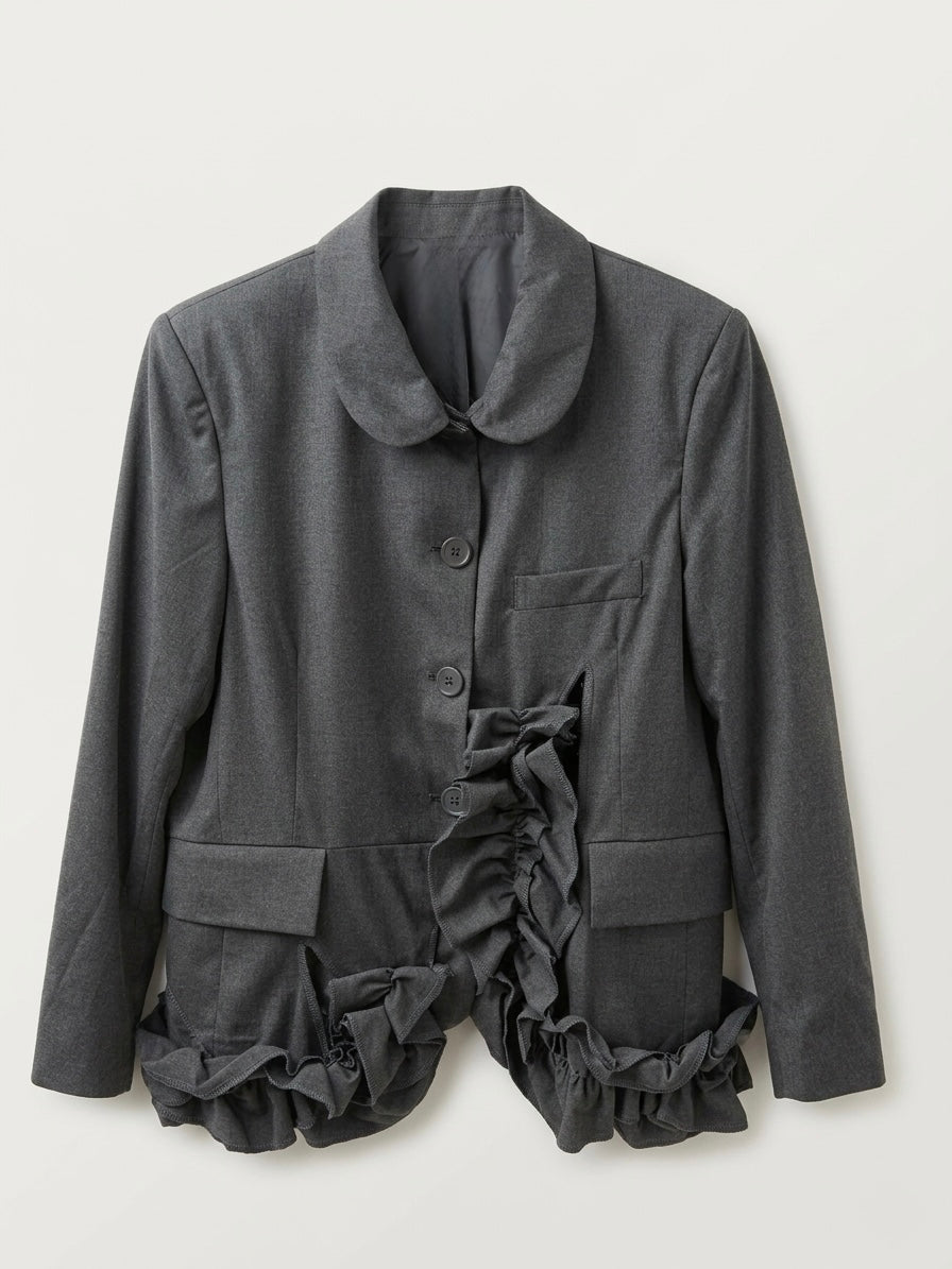 Alexandra - Frill trim blazer