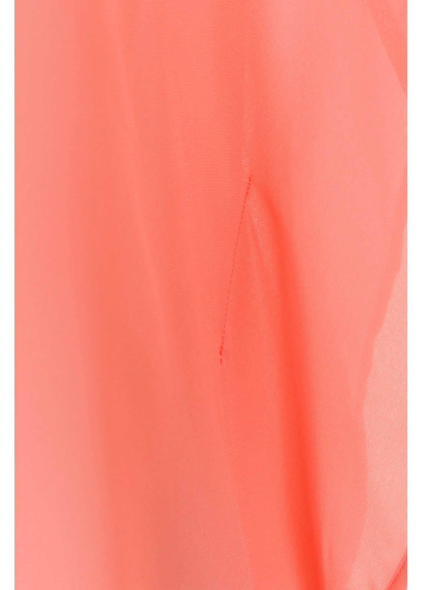 Rina coral chiffon waterfall back top
