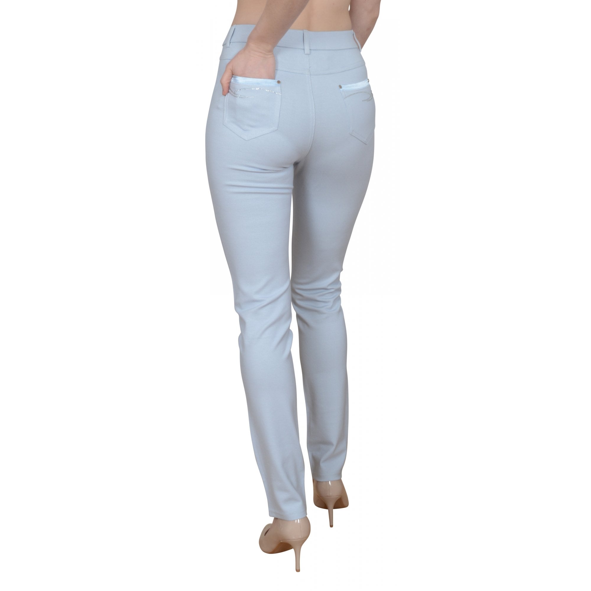 Selena blue print trouser