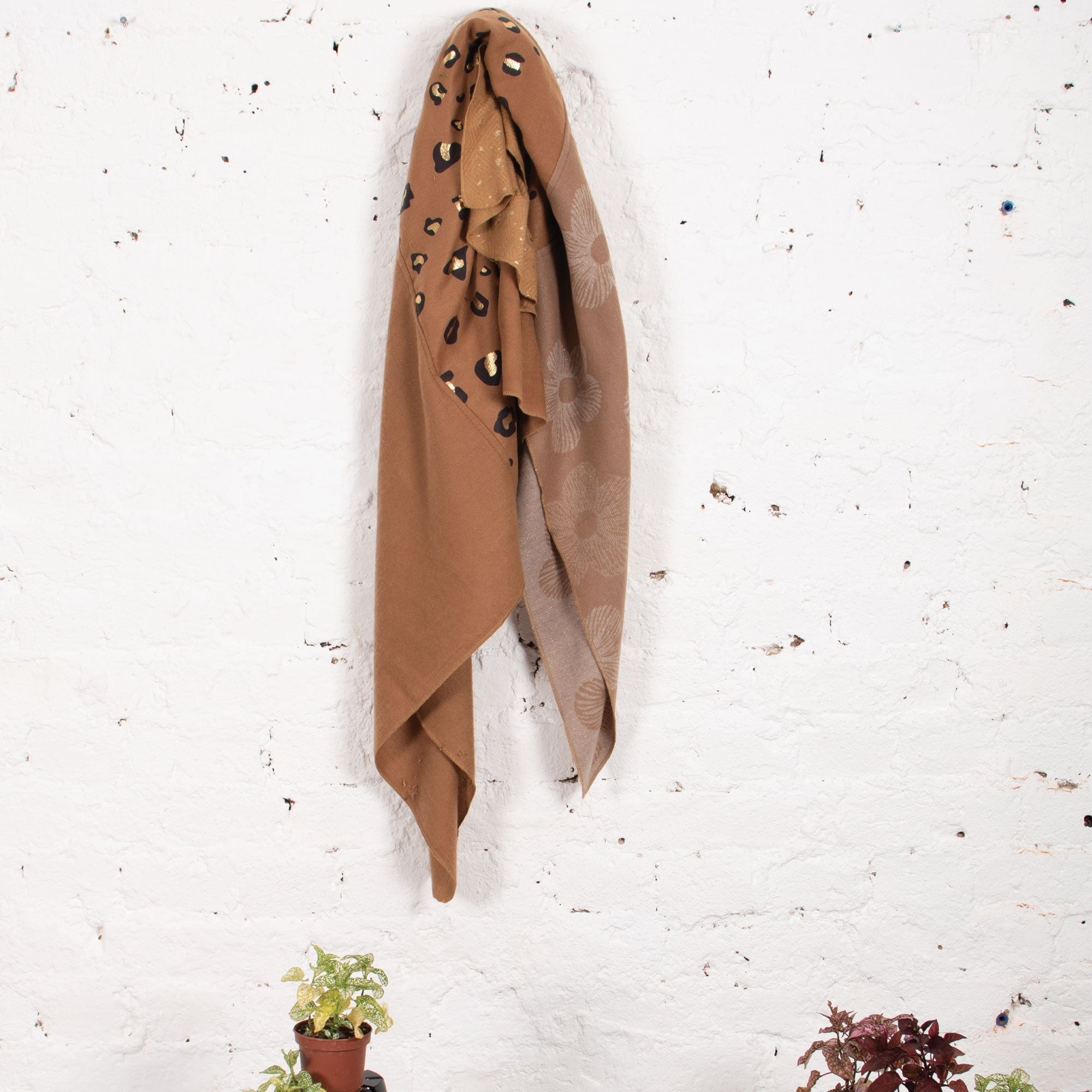 Rosa tan soft touch square scarf