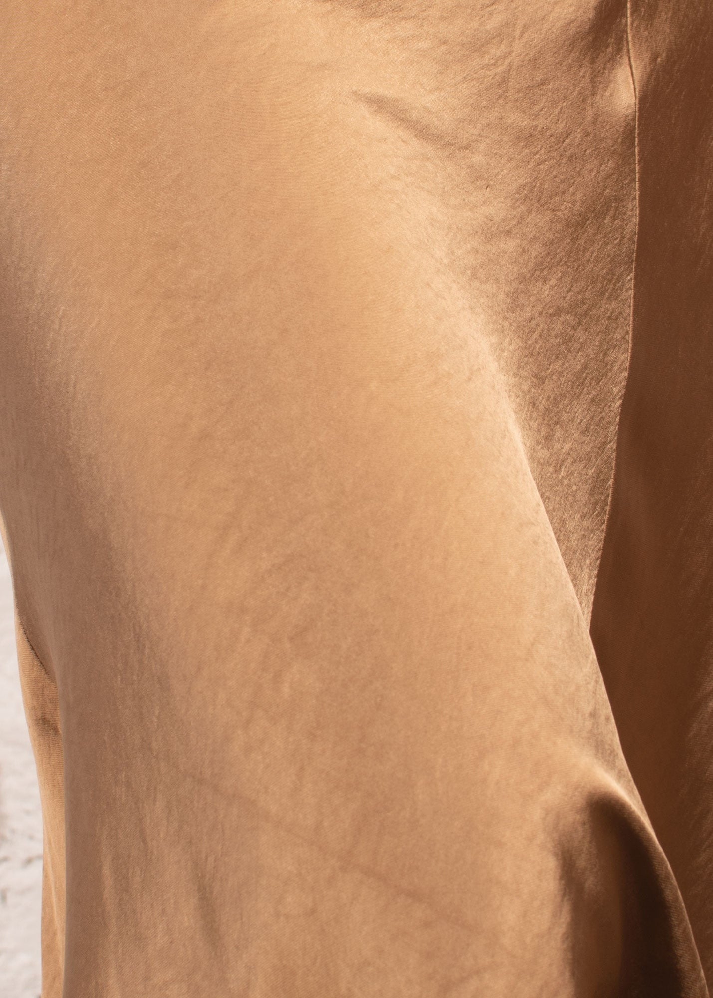 Jacinthe Bias cut satin skirt