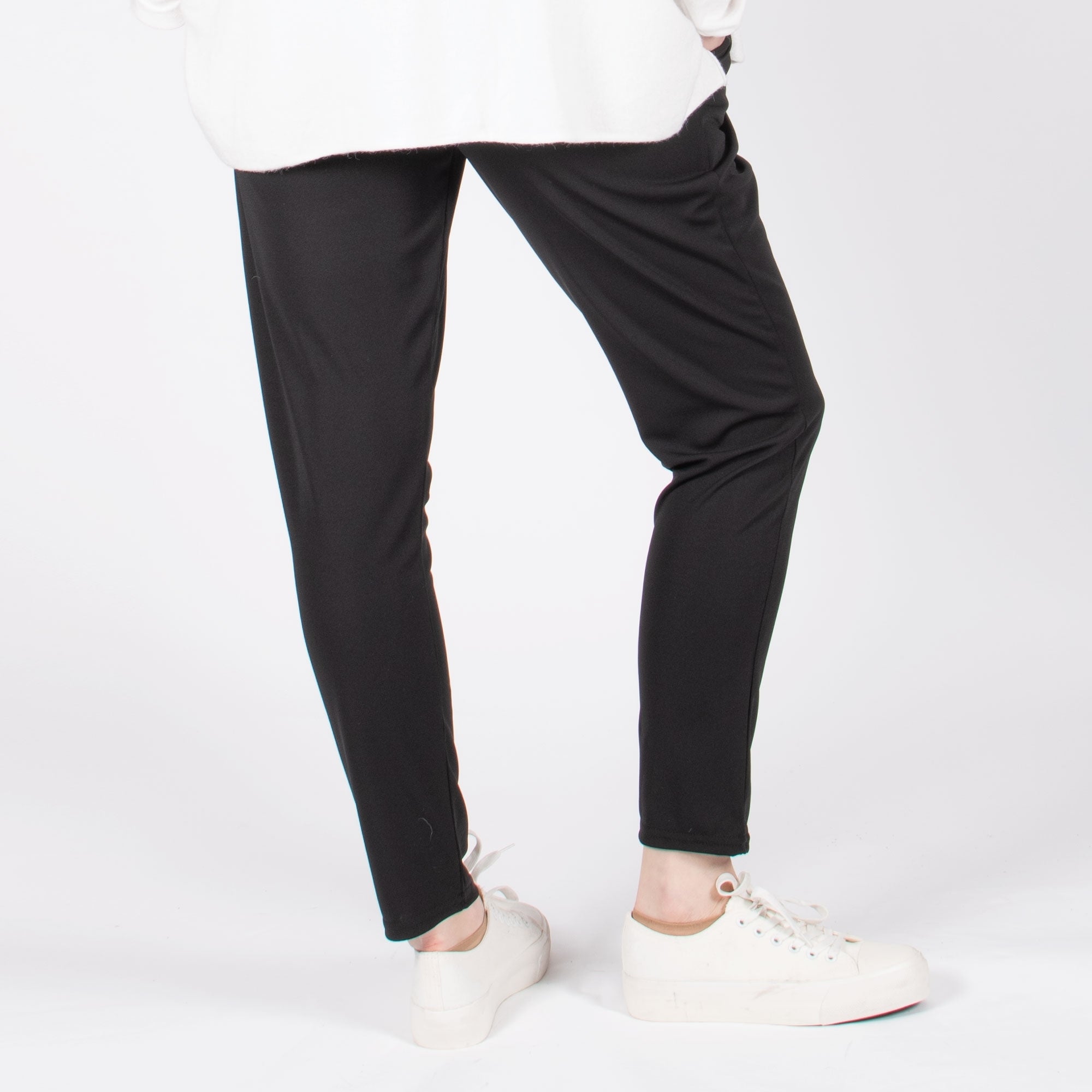 Bandol French crepe plain black trouser