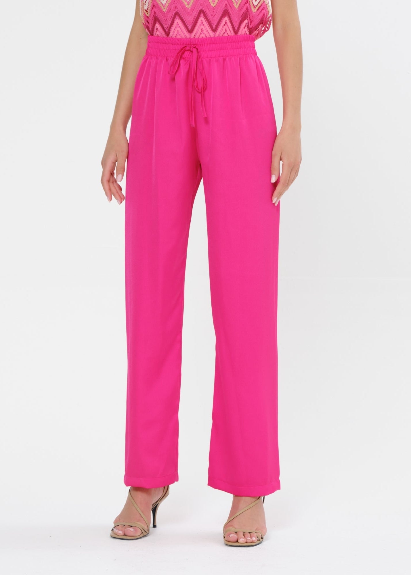 Pluzz hot pink relaxed fit trouser
