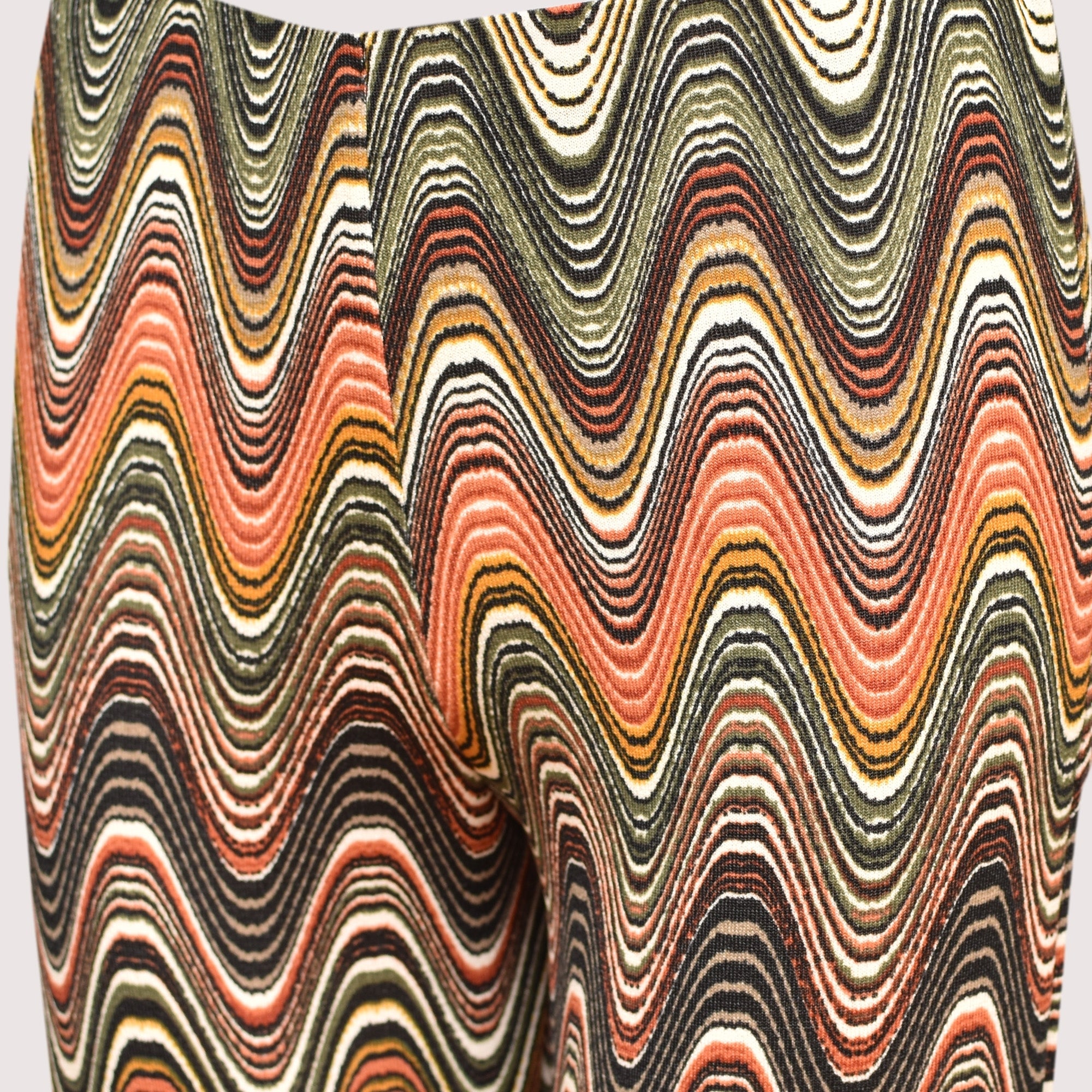 Guax sage multi brushed printed palazzo trouser