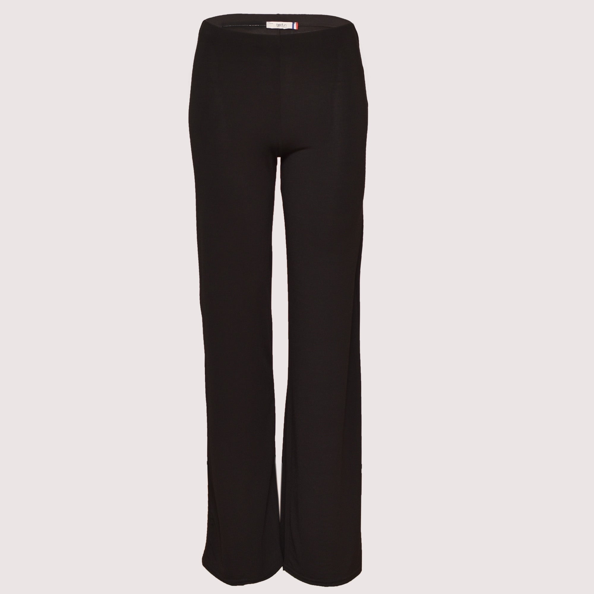 Guax black wide leg french crepe palazzo trouser