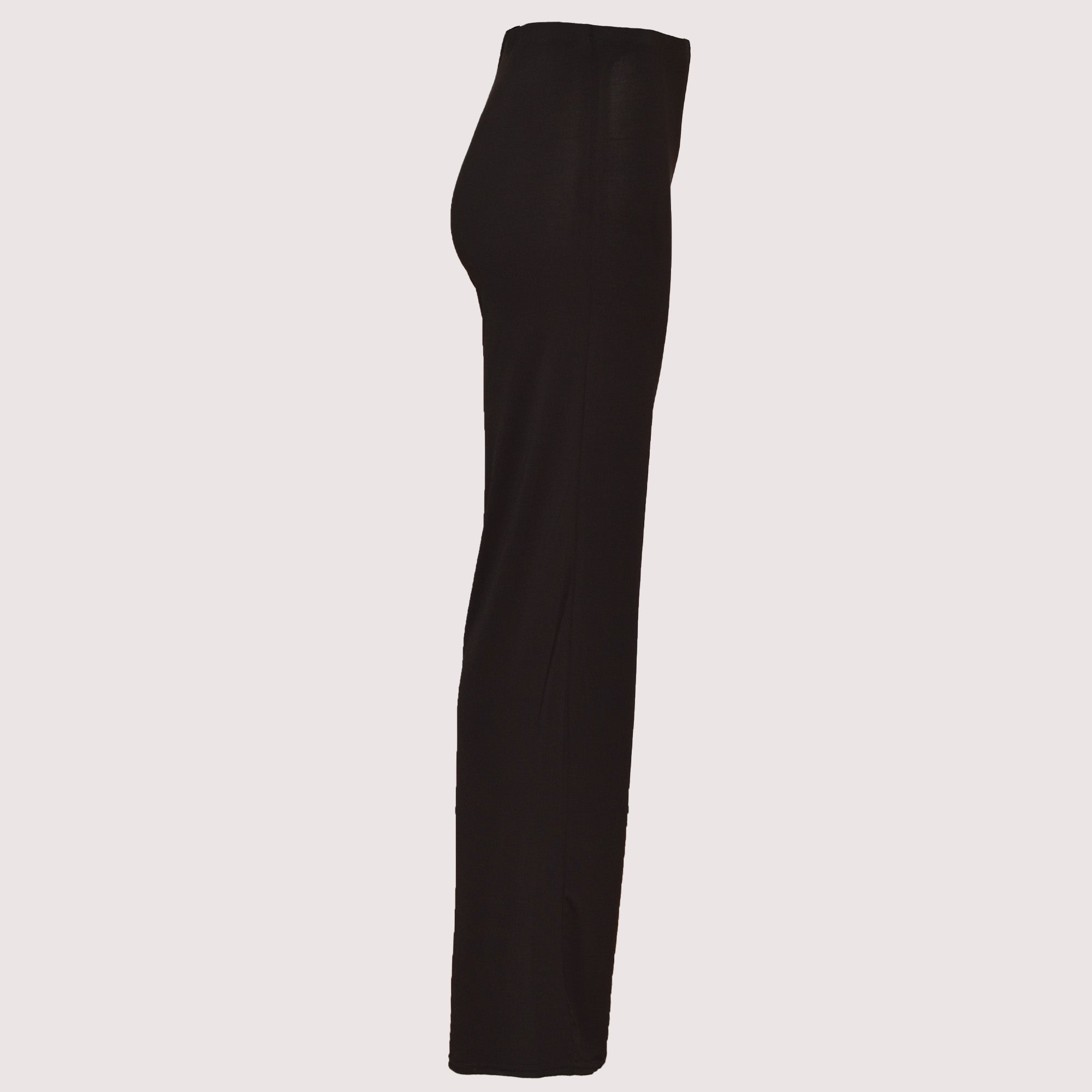 Guax black wide leg french crepe palazzo trouser