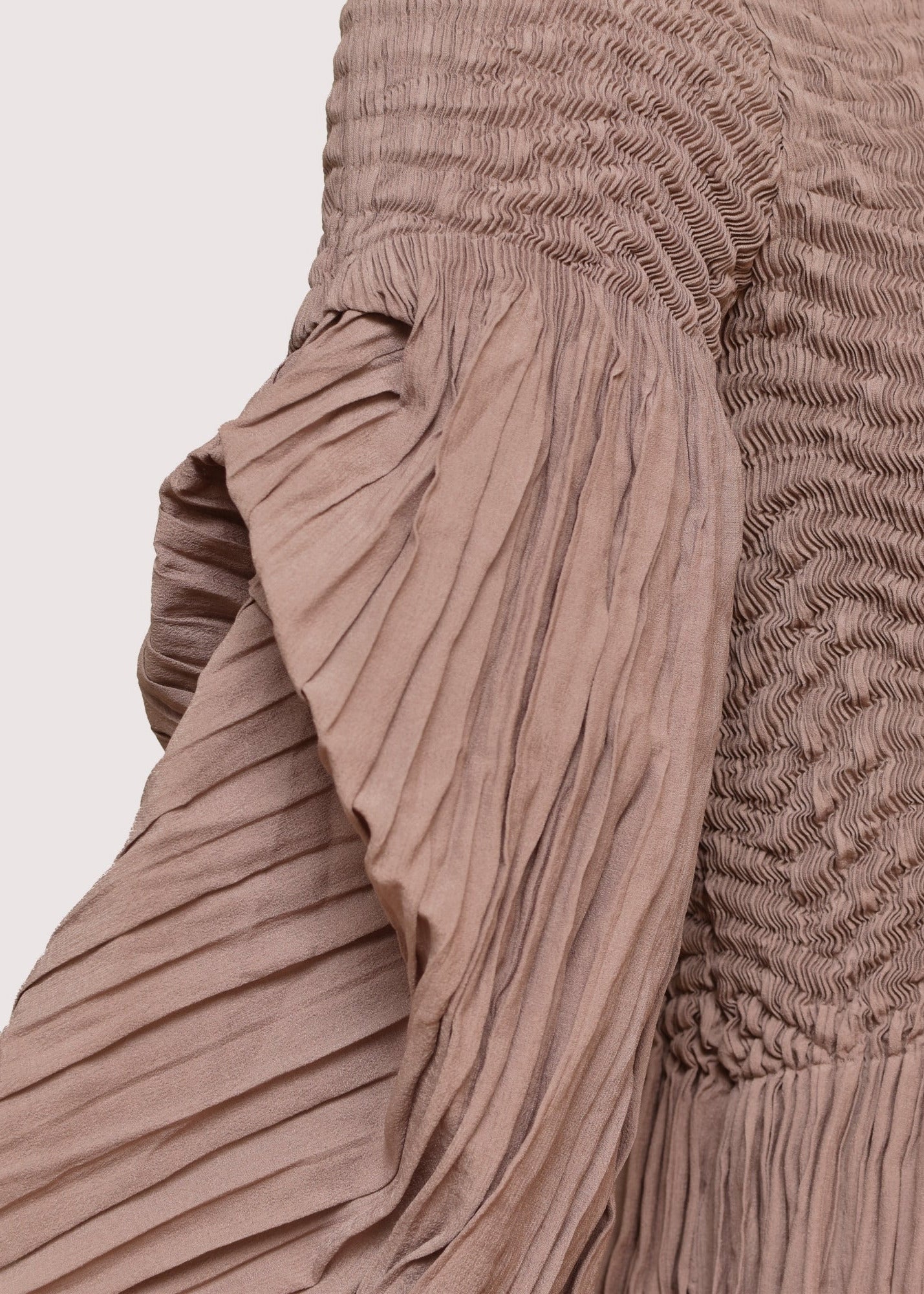 Miranda - Peplum hem part pleated top