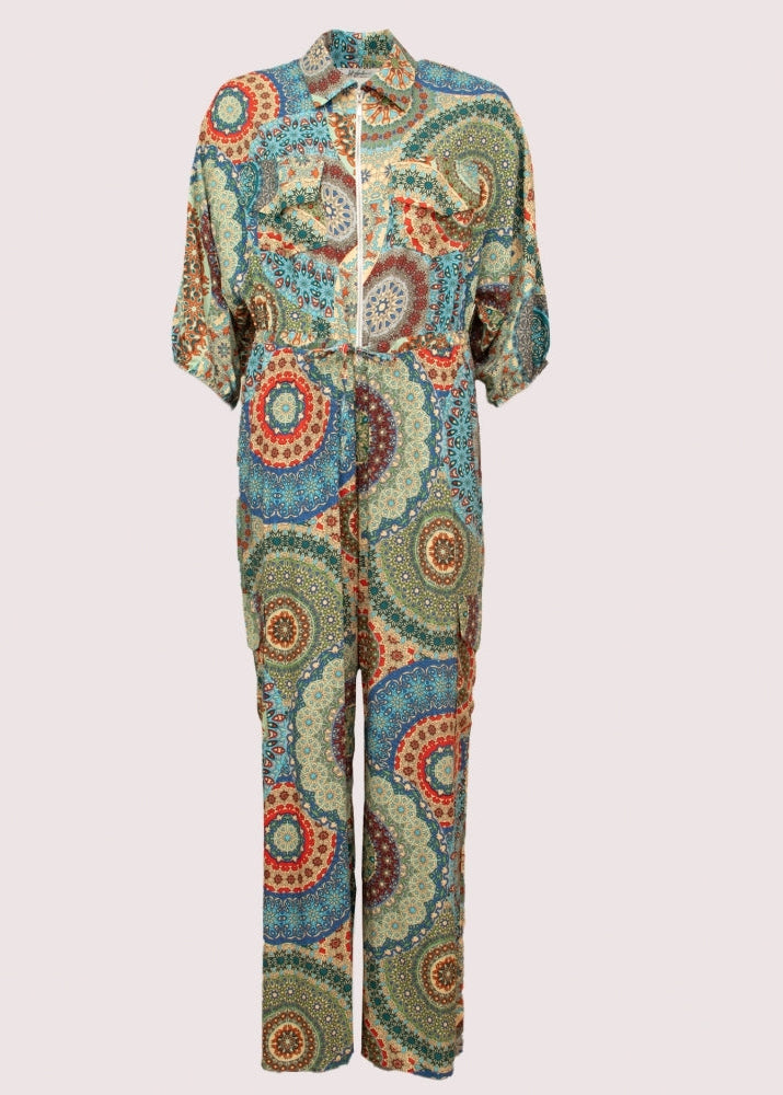 Cesar Printed paisley jumpsuit