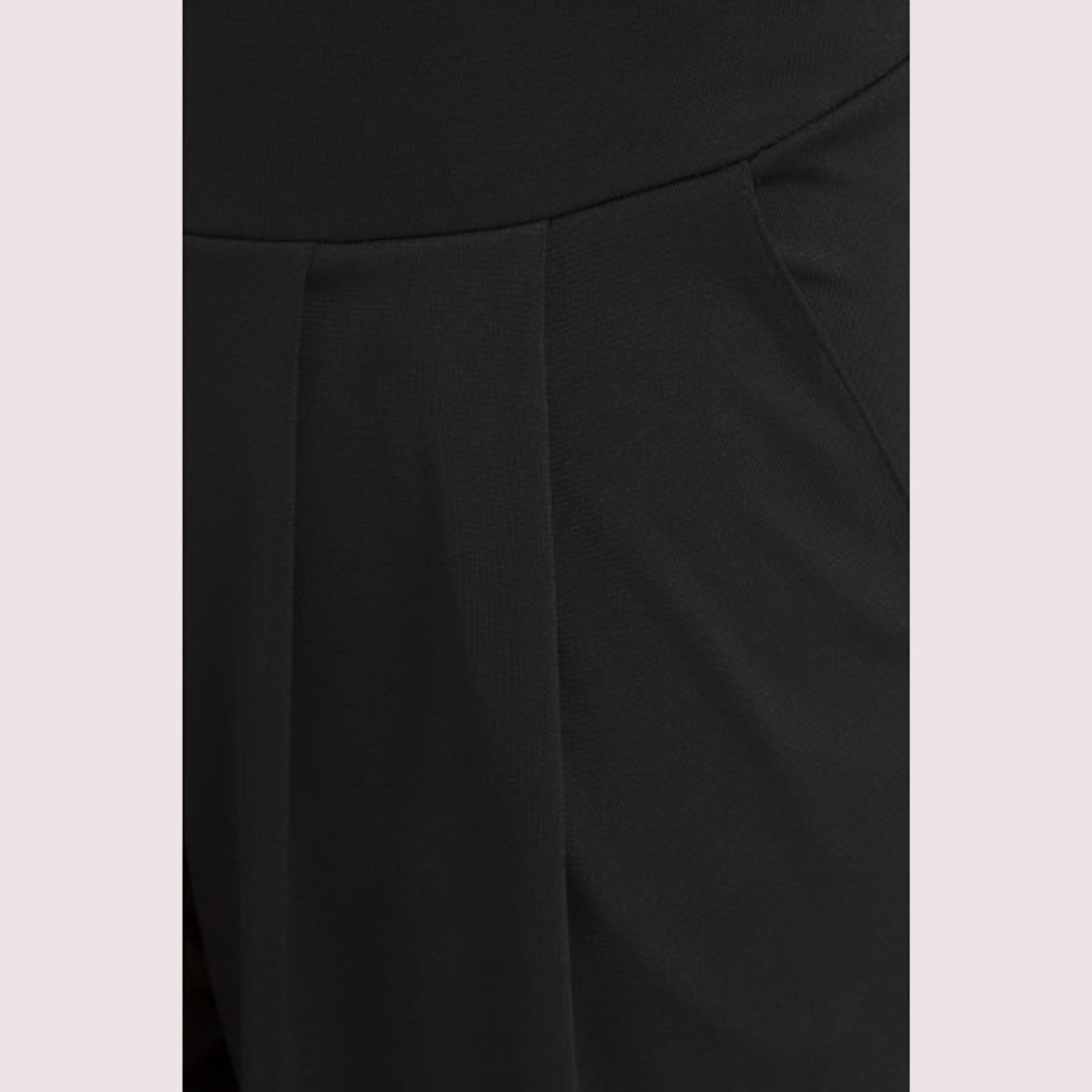 Bandol French crepe plain black trouser