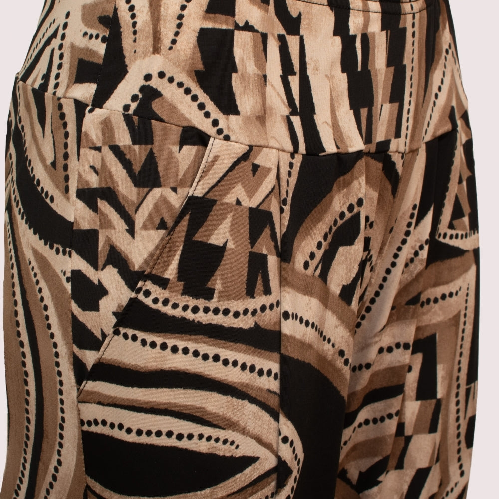 Bandol French crepe printed trouser