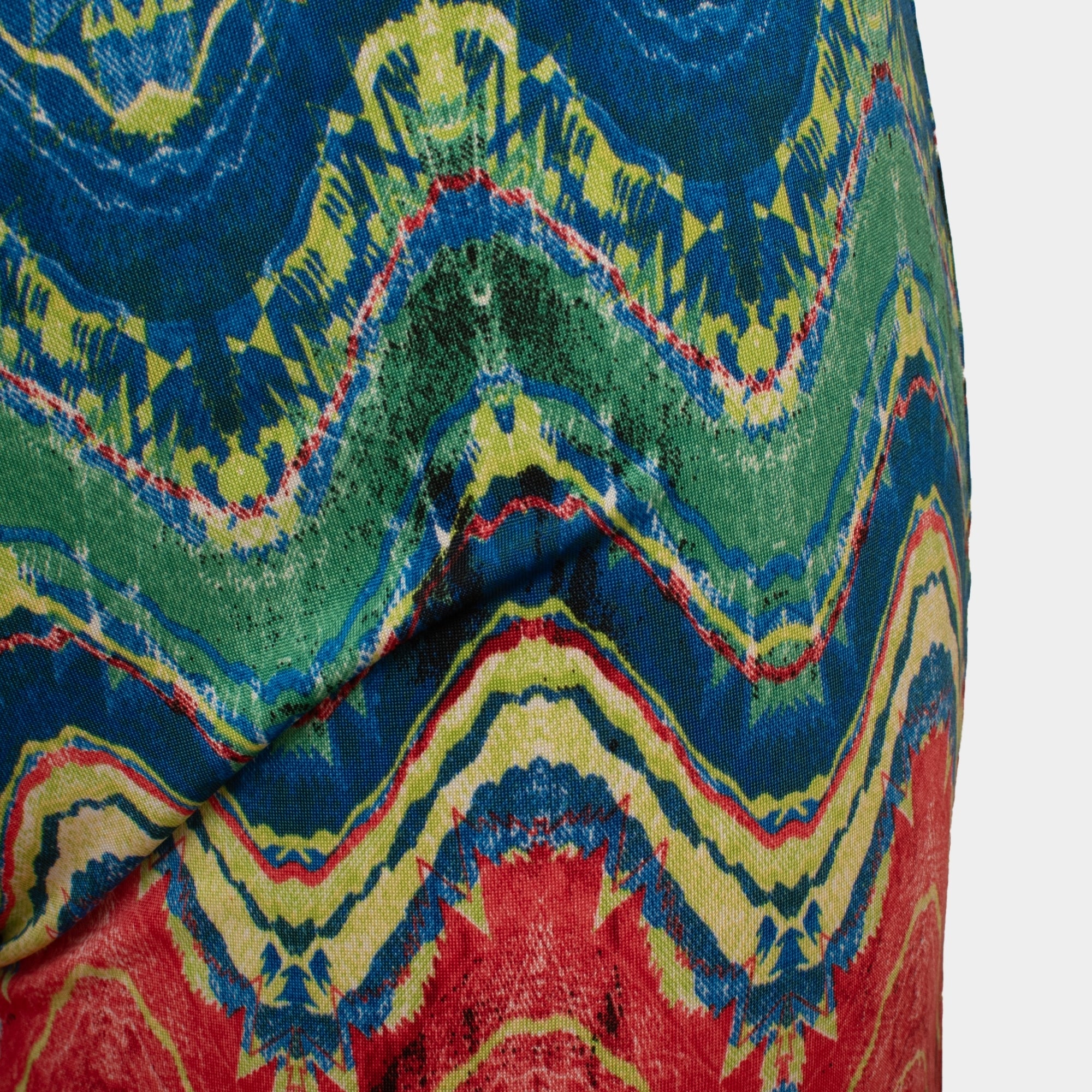 Guax french jersey red/royal printed palazzo trouser