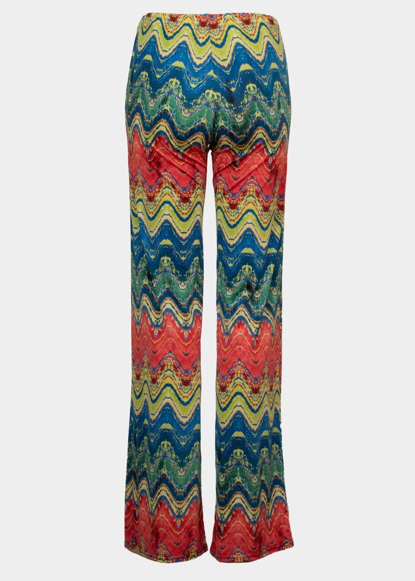 Guax french jersey red/royal printed palazzo trouser