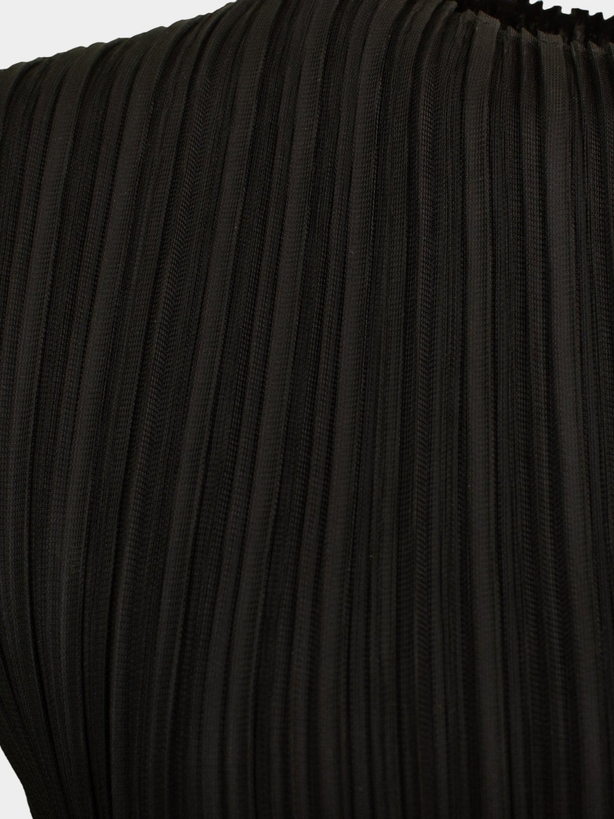 Sheran - sleeveless funnel neck pleated top