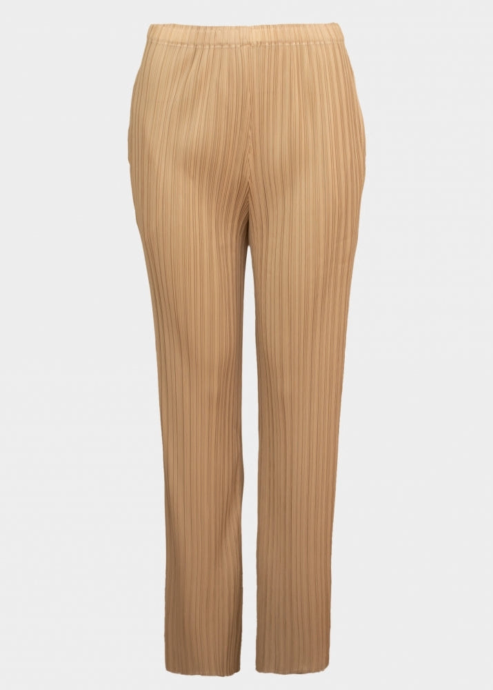 Pami stone straight leg pleated trouser