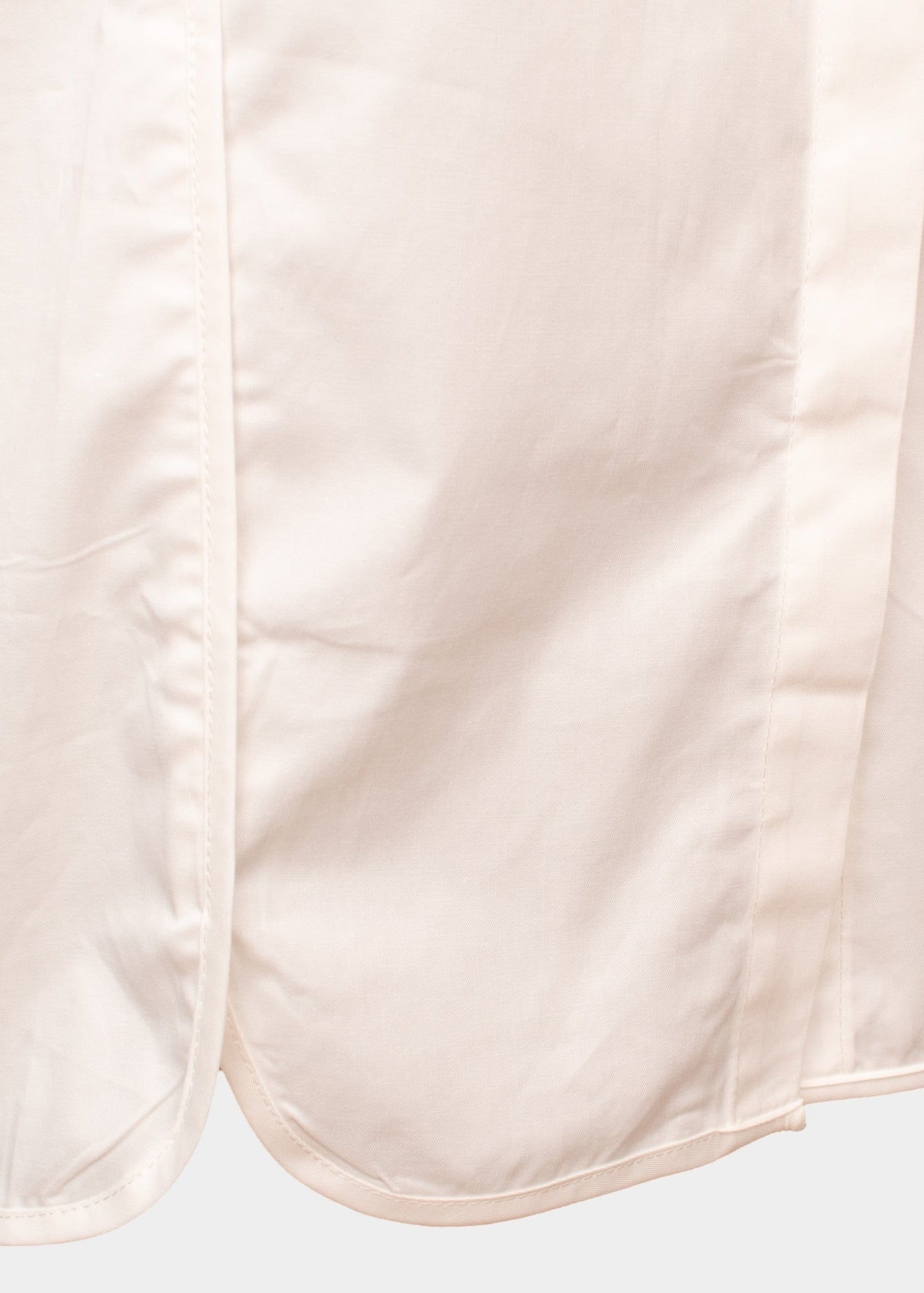 Erika white cotton seam collar shirt