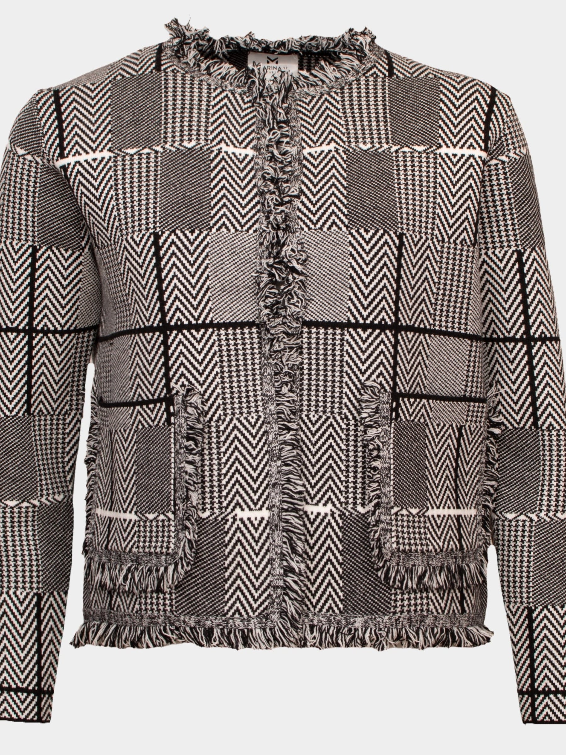 Anne - Knitted check jacket