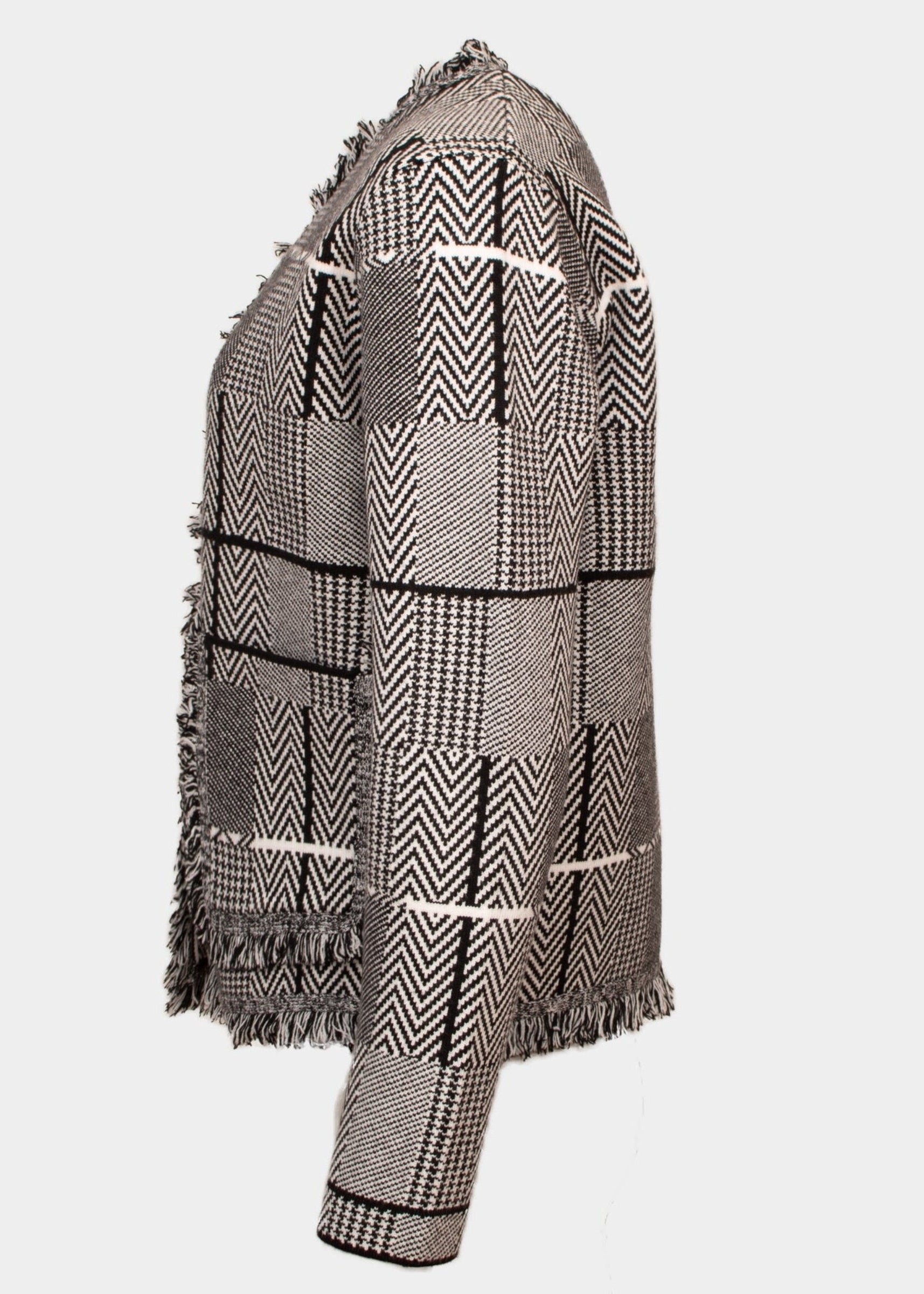 Anne - Knitted check jacket