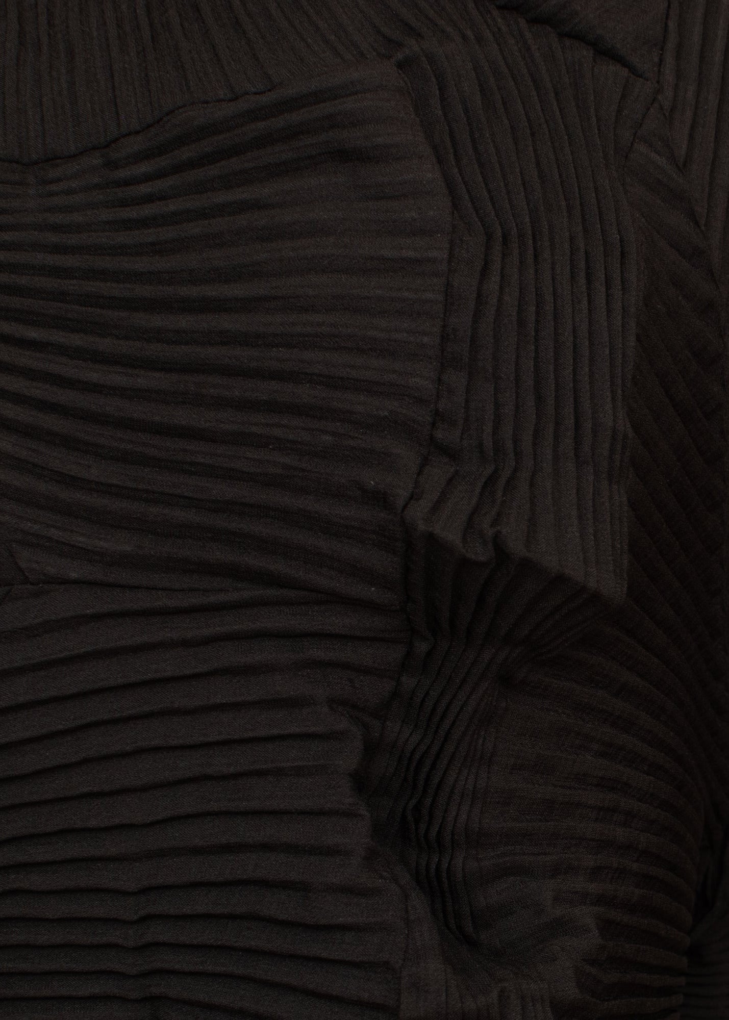 Lucky black oragami pleated top