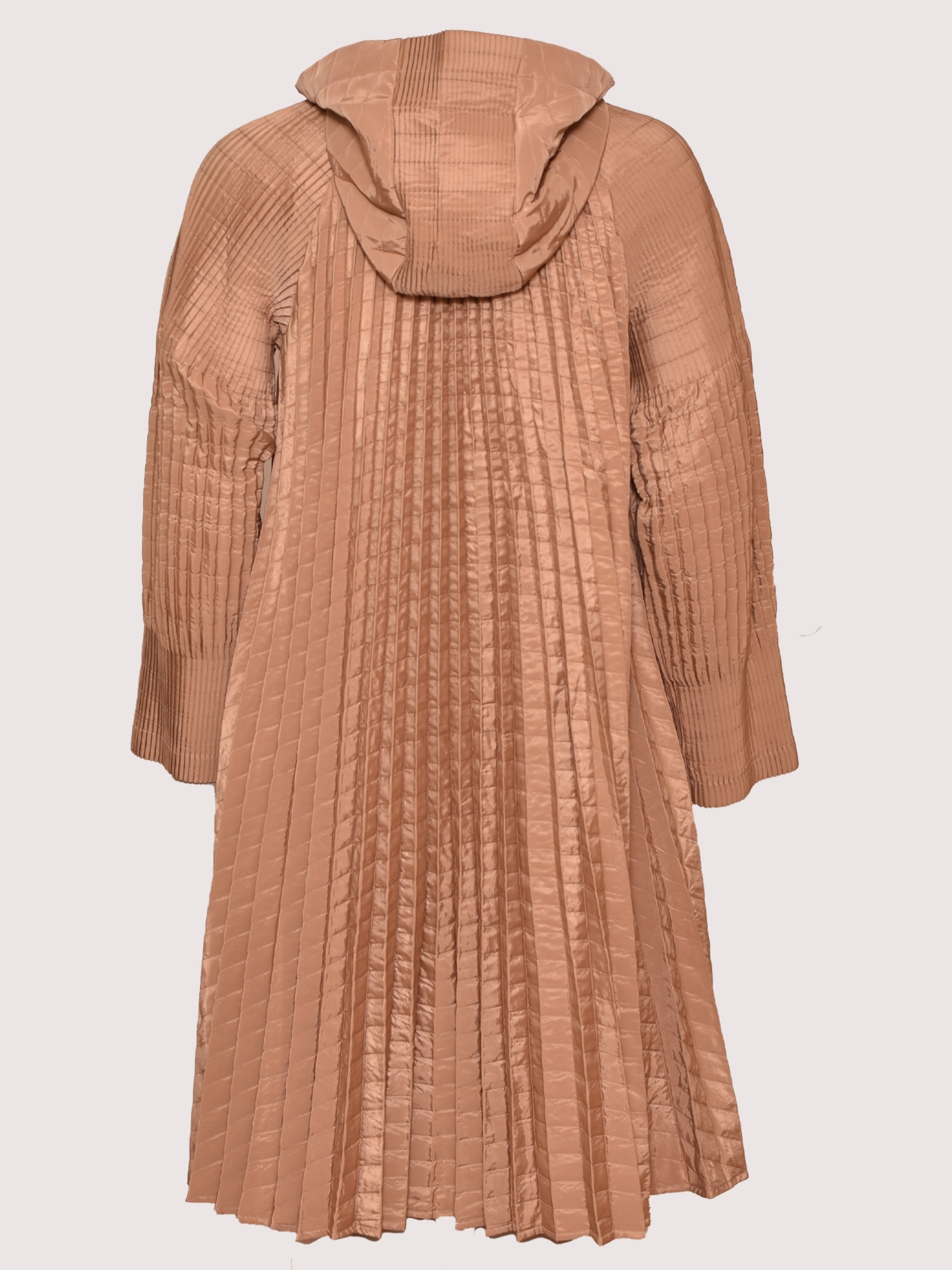 Orla - Pleat hooded coat