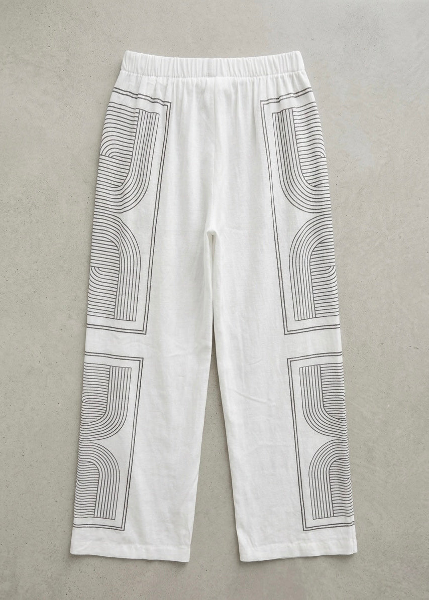 Eva - Geometric print trouser