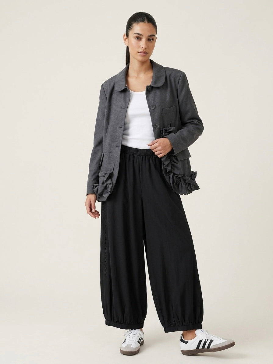 Alexandra - Frill trim blazer