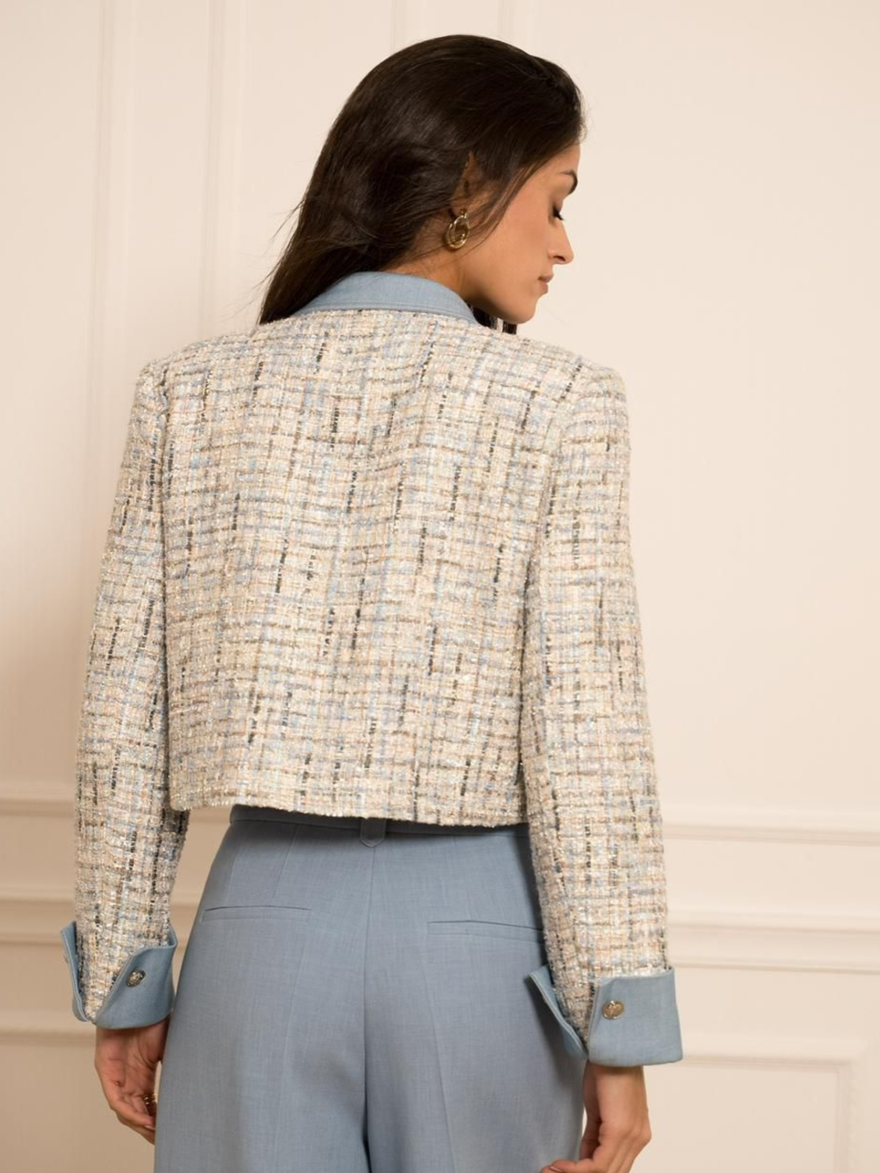 Emily - Tweed & denim jacket