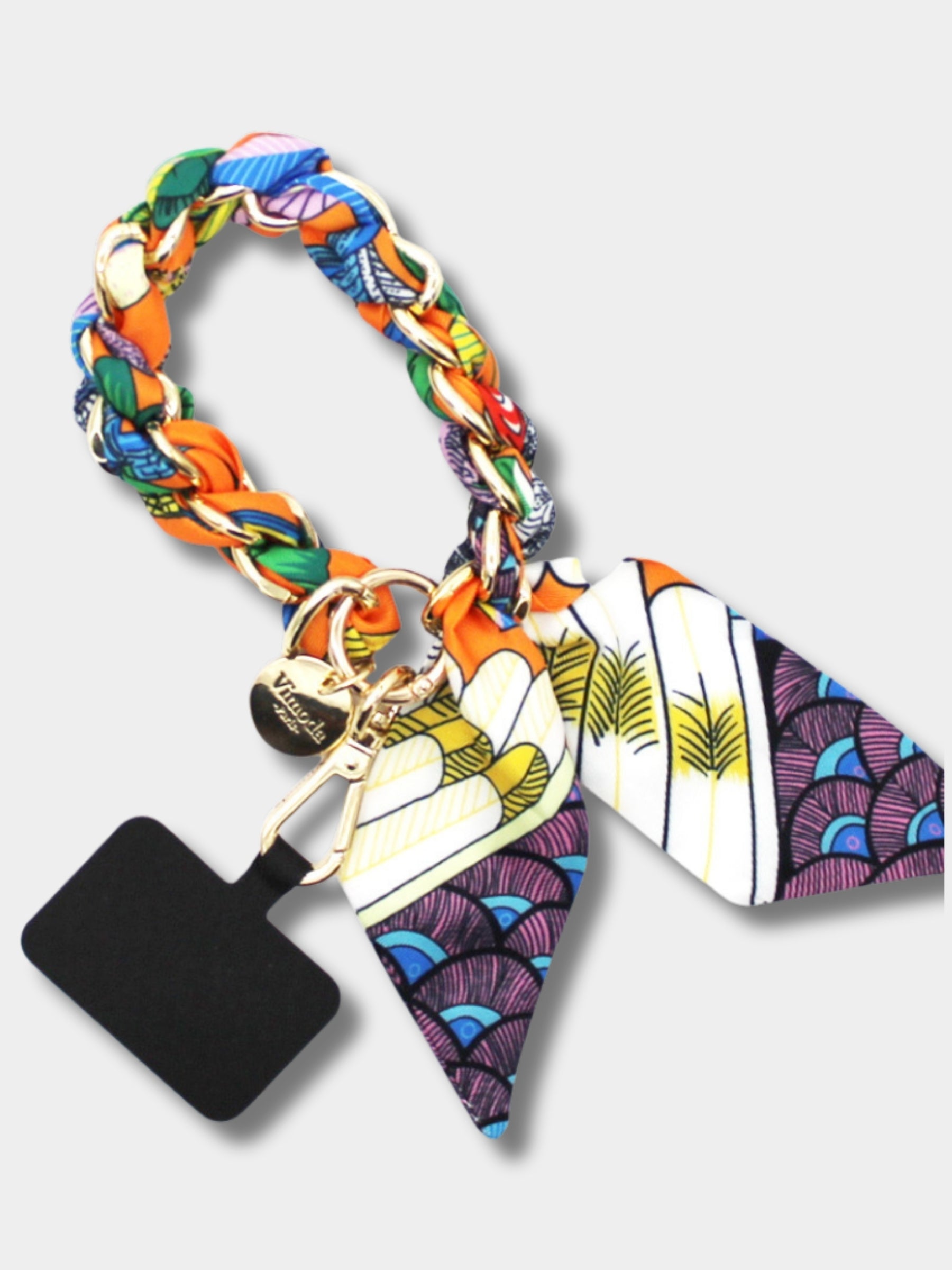 Jessie - Scarf print phone wrist strap