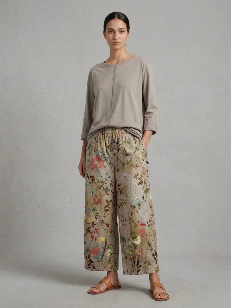 Wren - Printed cotton trouser