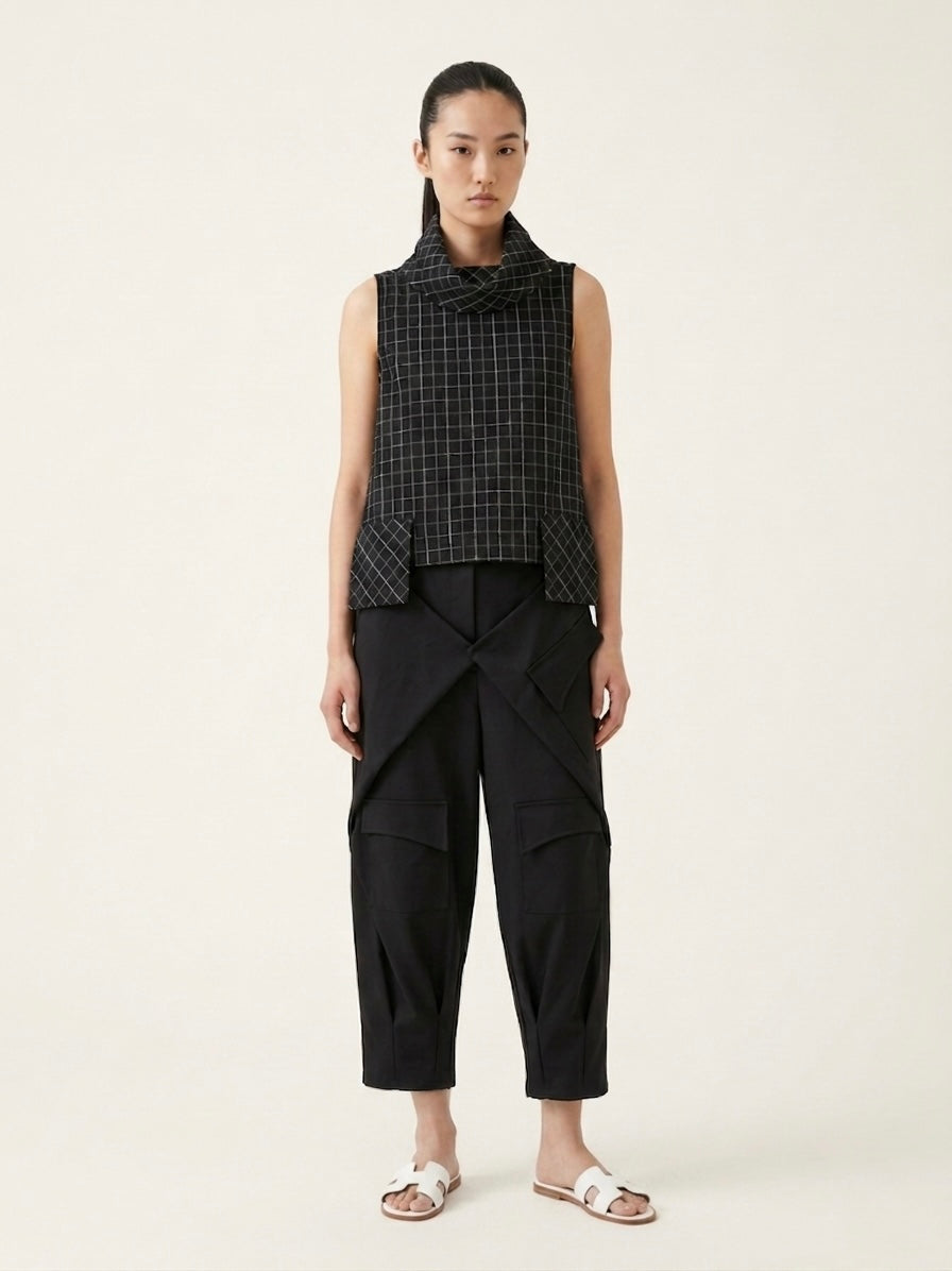 Victoria - checked pocket top