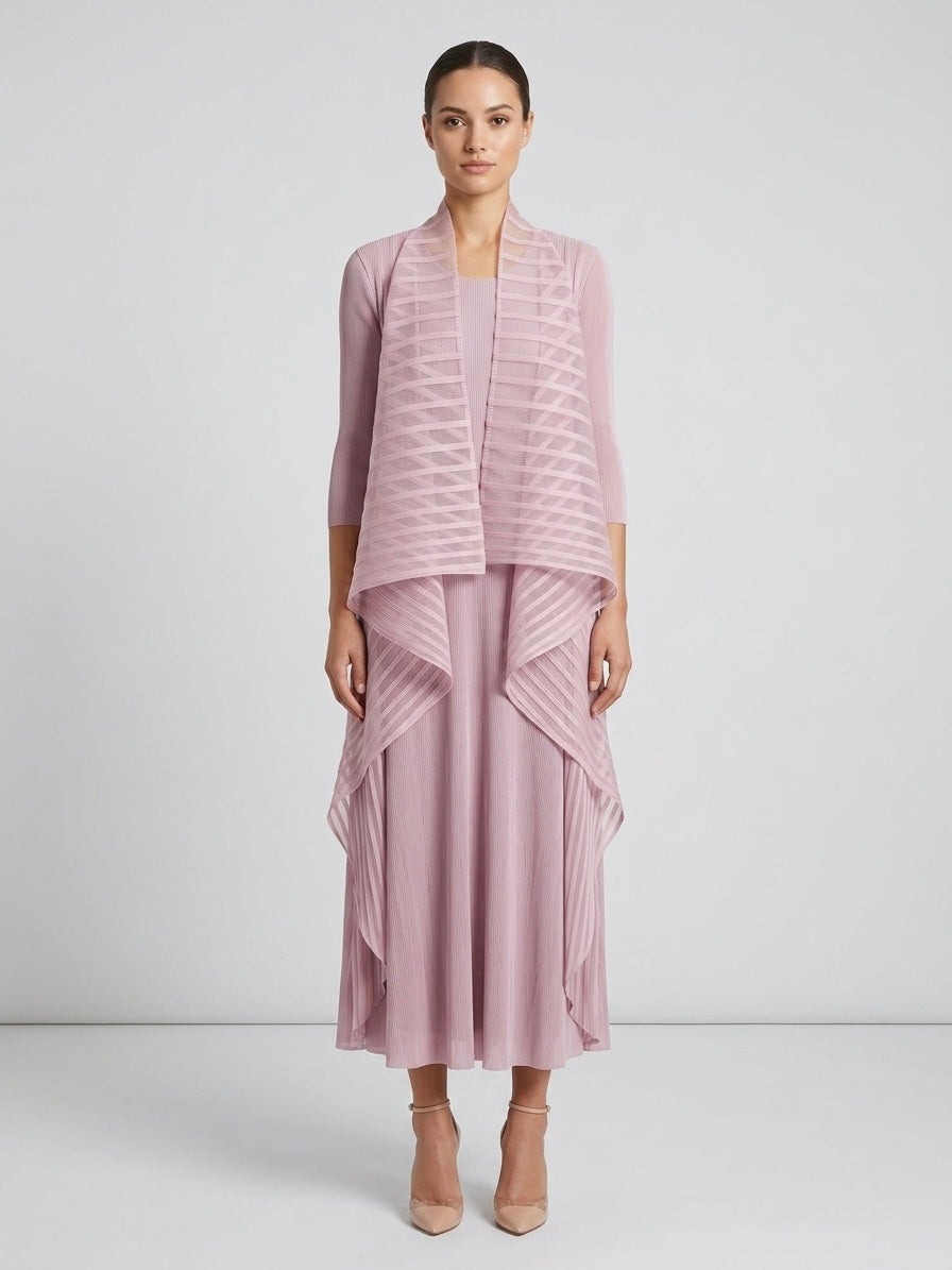 Natalia - Pleated shrug dress