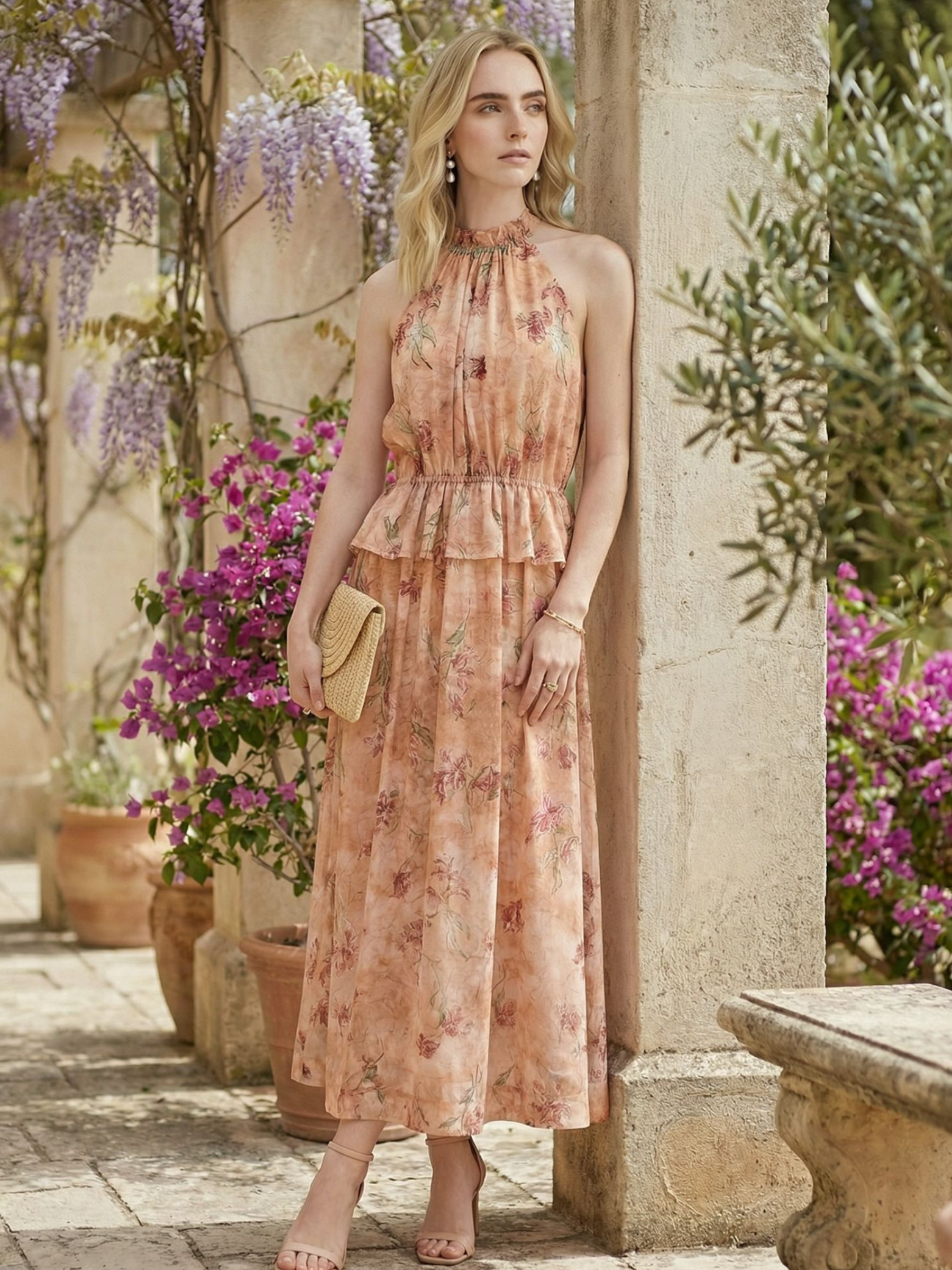 Alyson - Printed midi dress