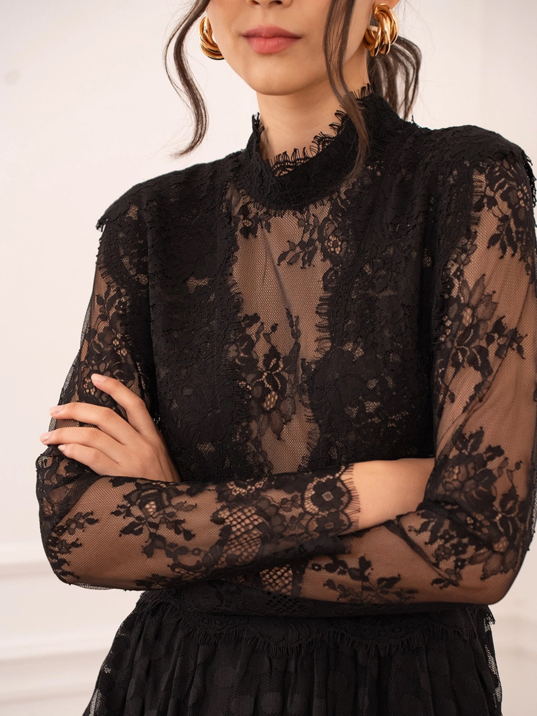 Melinda - Lace maxi dress