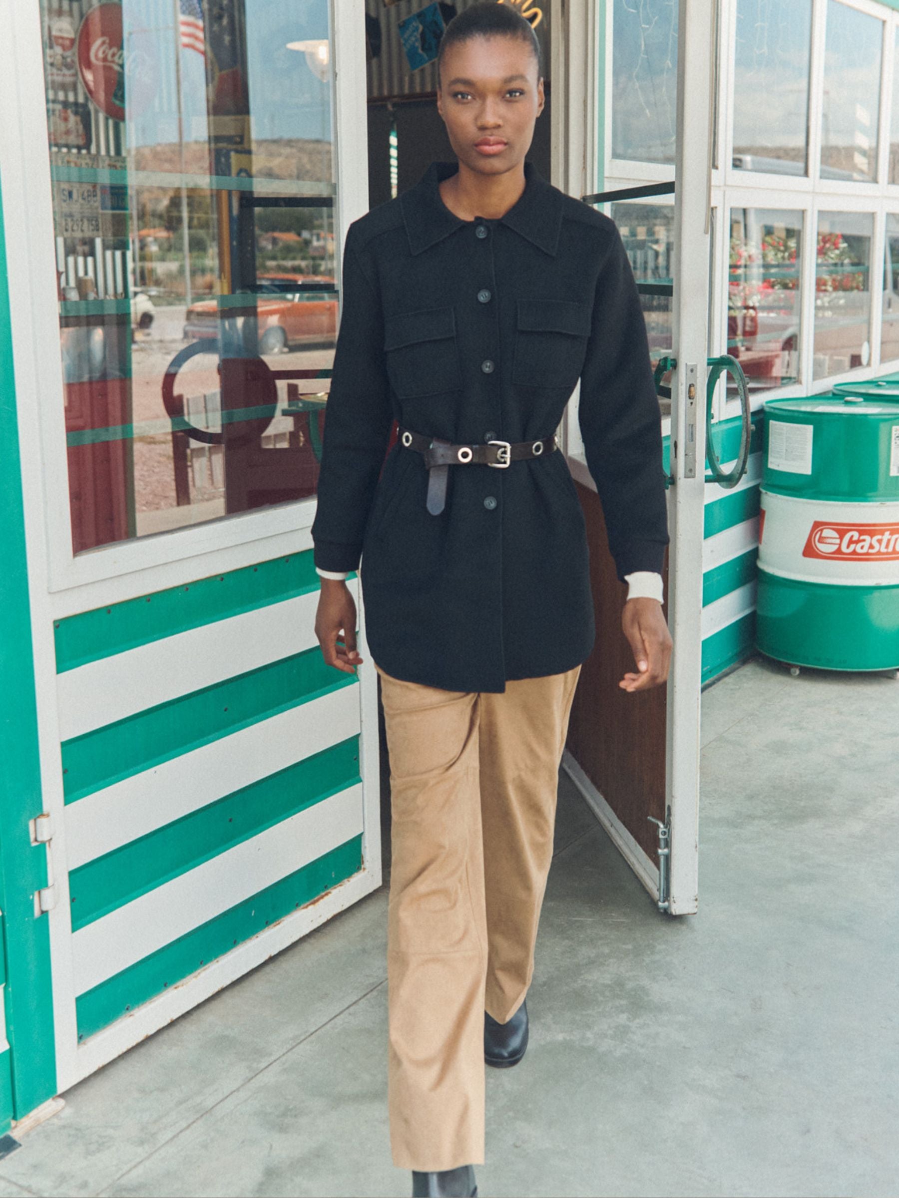 Heidi - Knitted shirt jacket