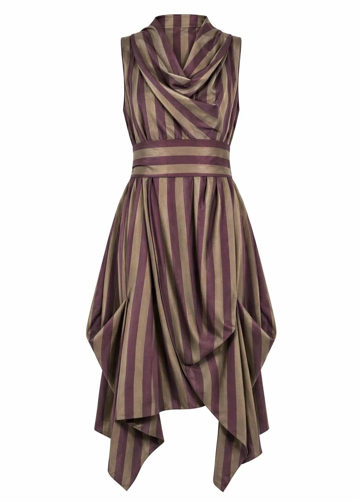 Bethany - Taffeta striped dress