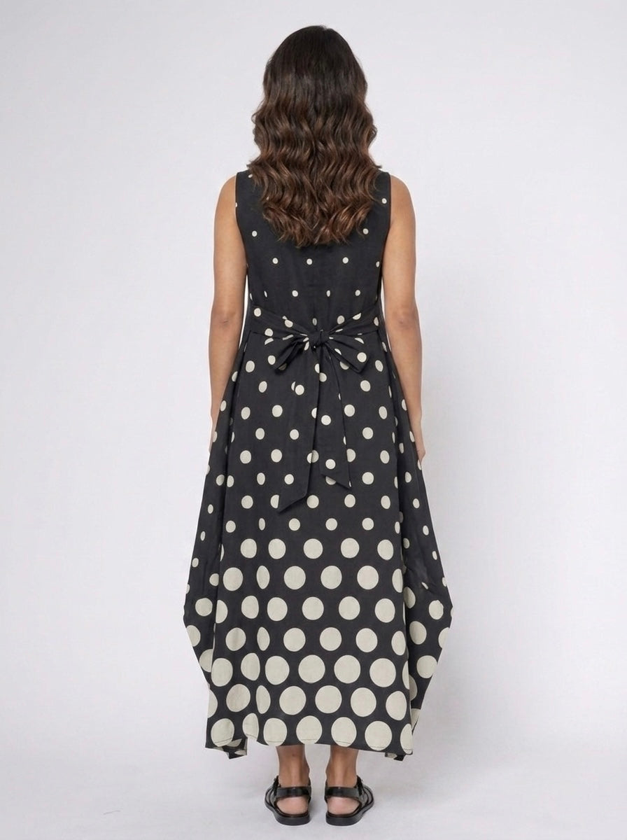 Martha - Maxi spot dress