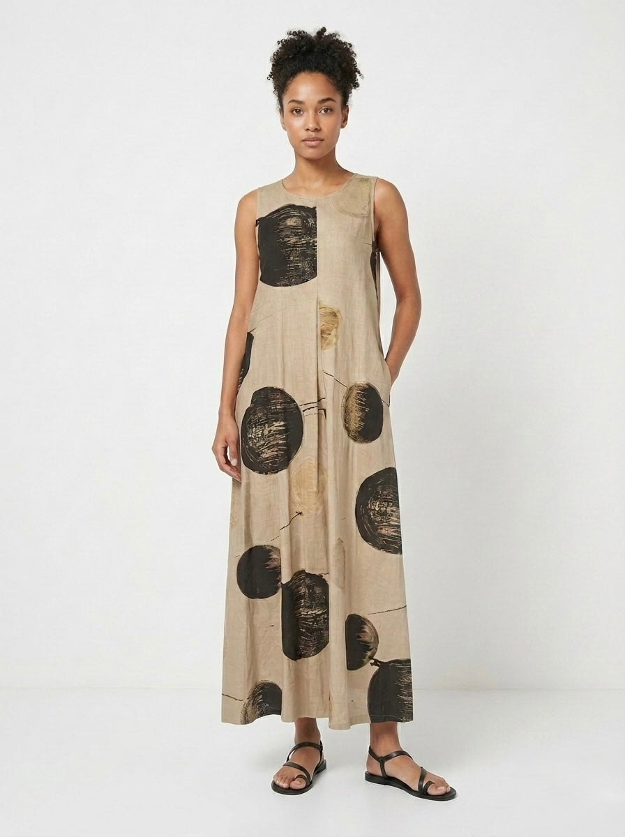 Jolene - Spot maxi dress