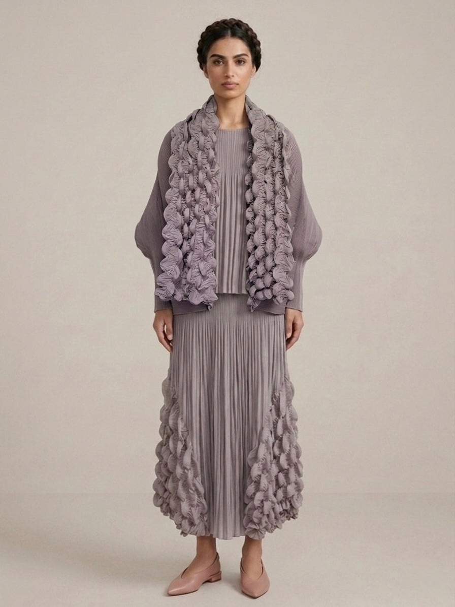 Marsha - Bubble pleat jacket