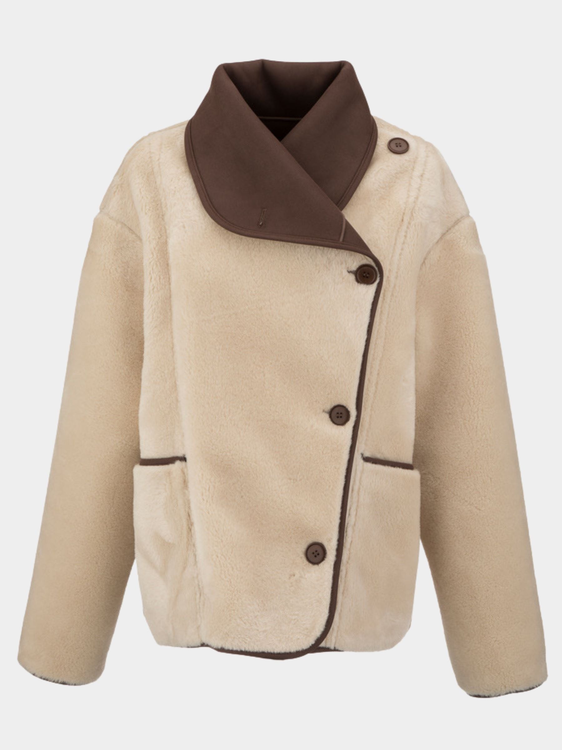 Alana - Faux sheep skin jacket