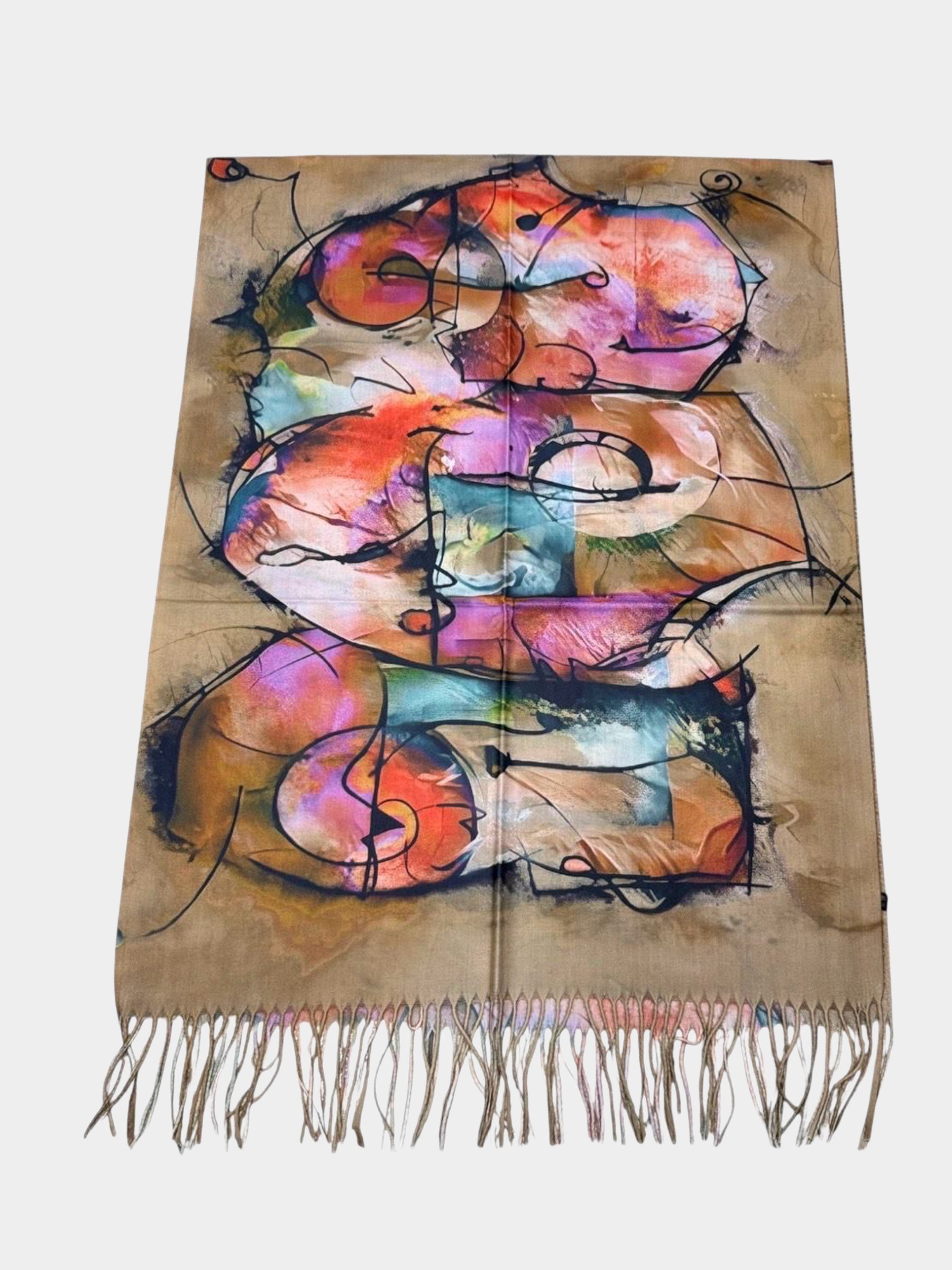 Alma - Abstract print scarf