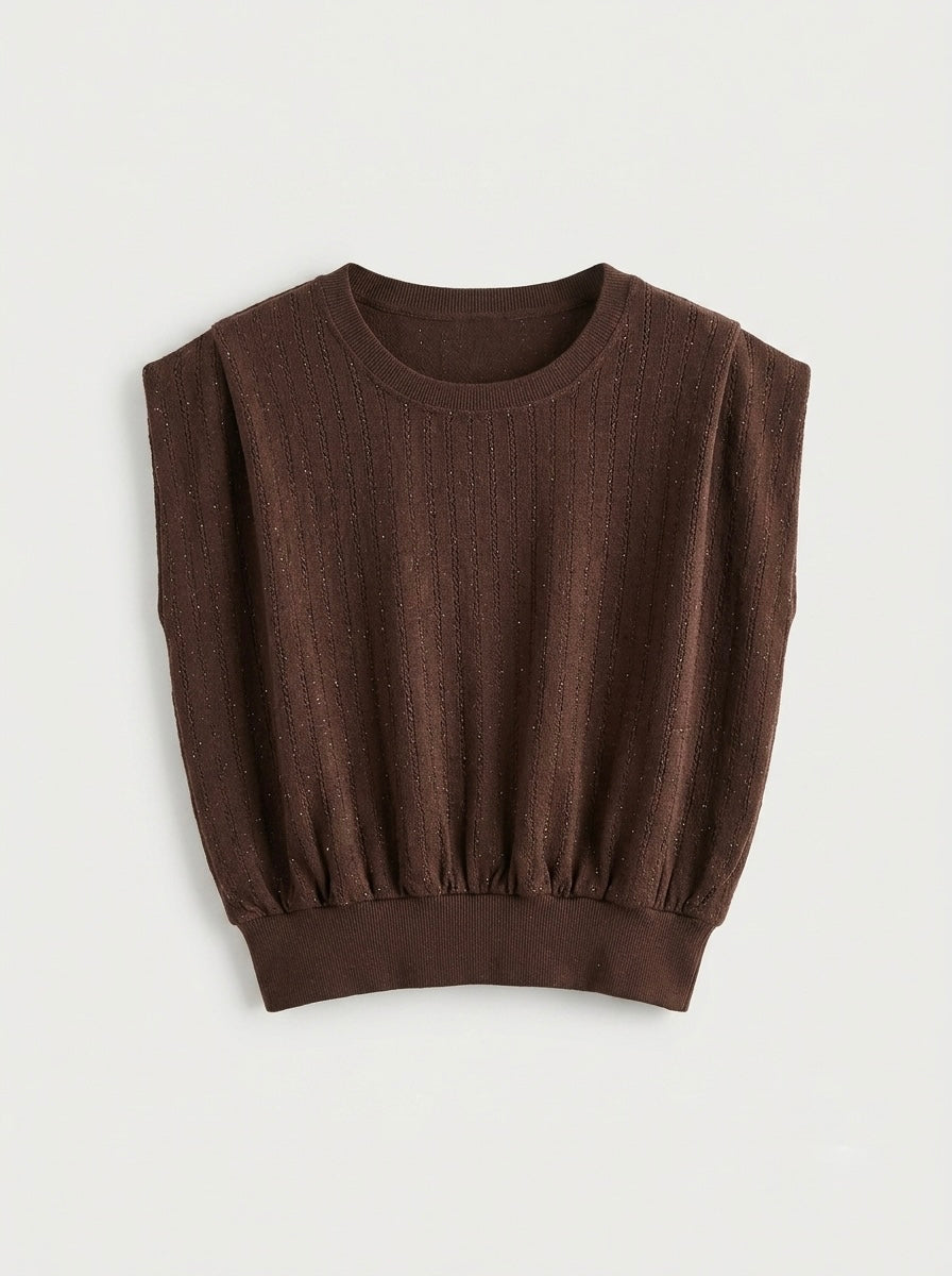 Carolyne - Lurex stripe top