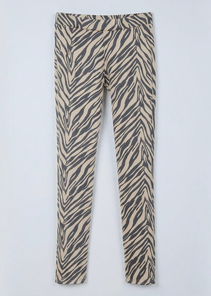 Pitch stone printed suedette feel legging/ trouser