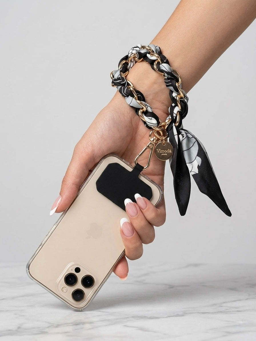 Jessie - Scarf print phone wrist strap