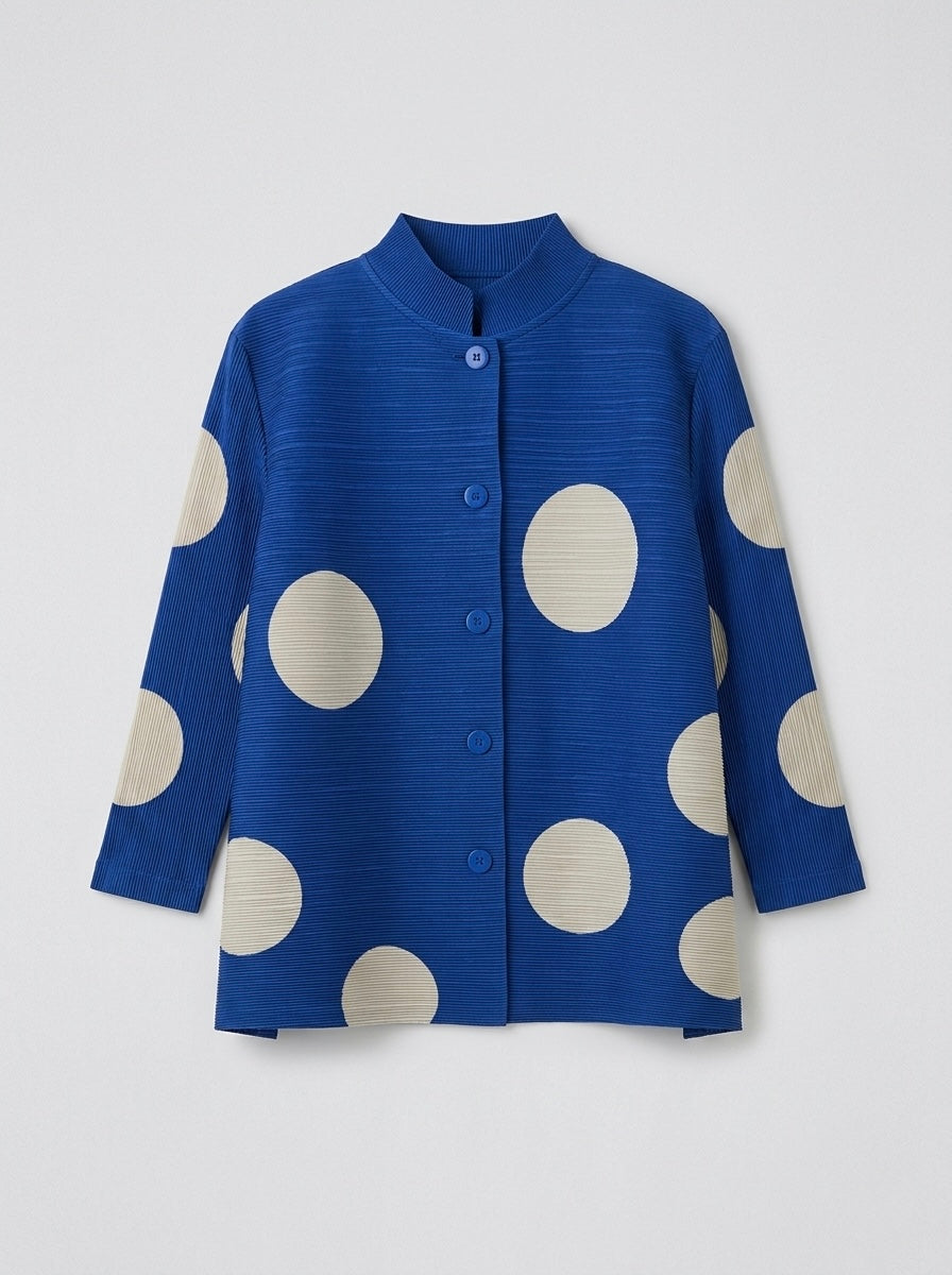 Eden - Short spot pleated jacket