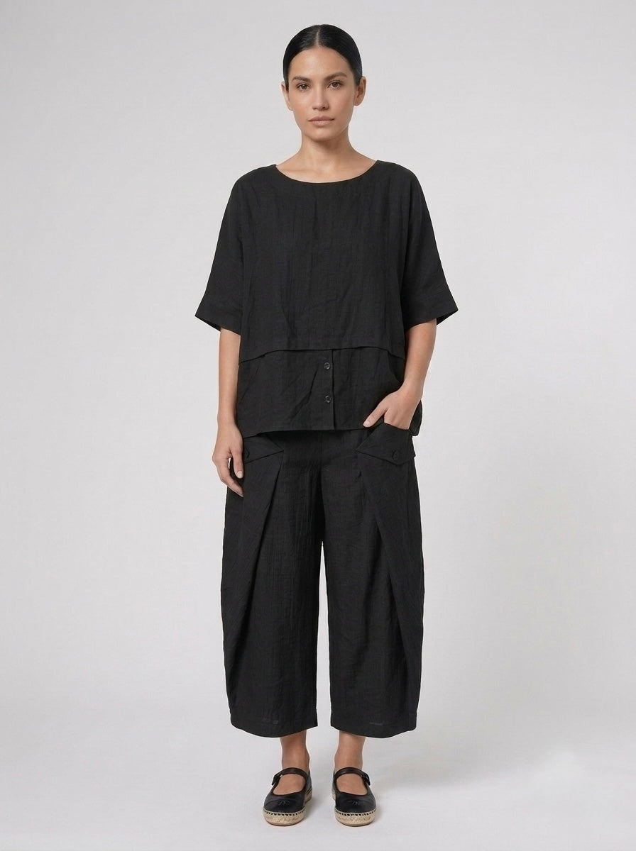 Debbie - Cotton & Linen blend top