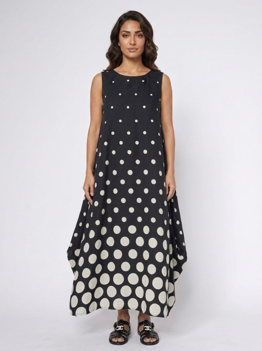 Martha - Maxi spot dress