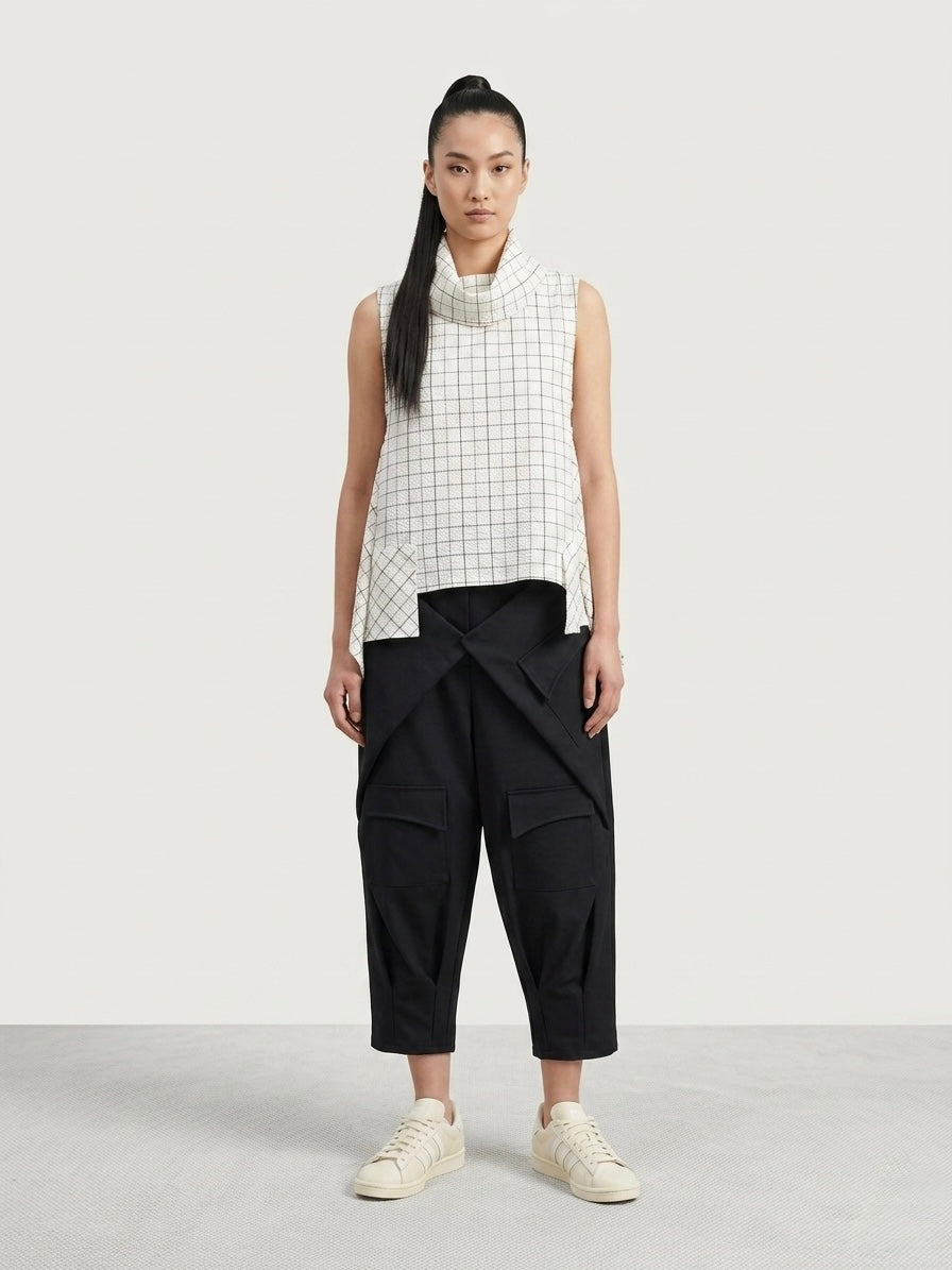 Victoria - checked pocket top