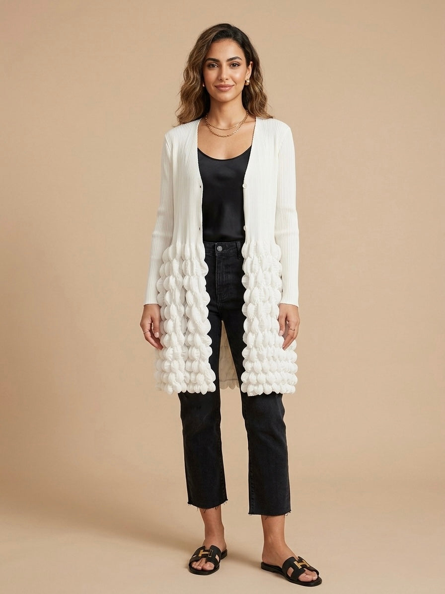 Marsha - Bubble pleat midi jacket