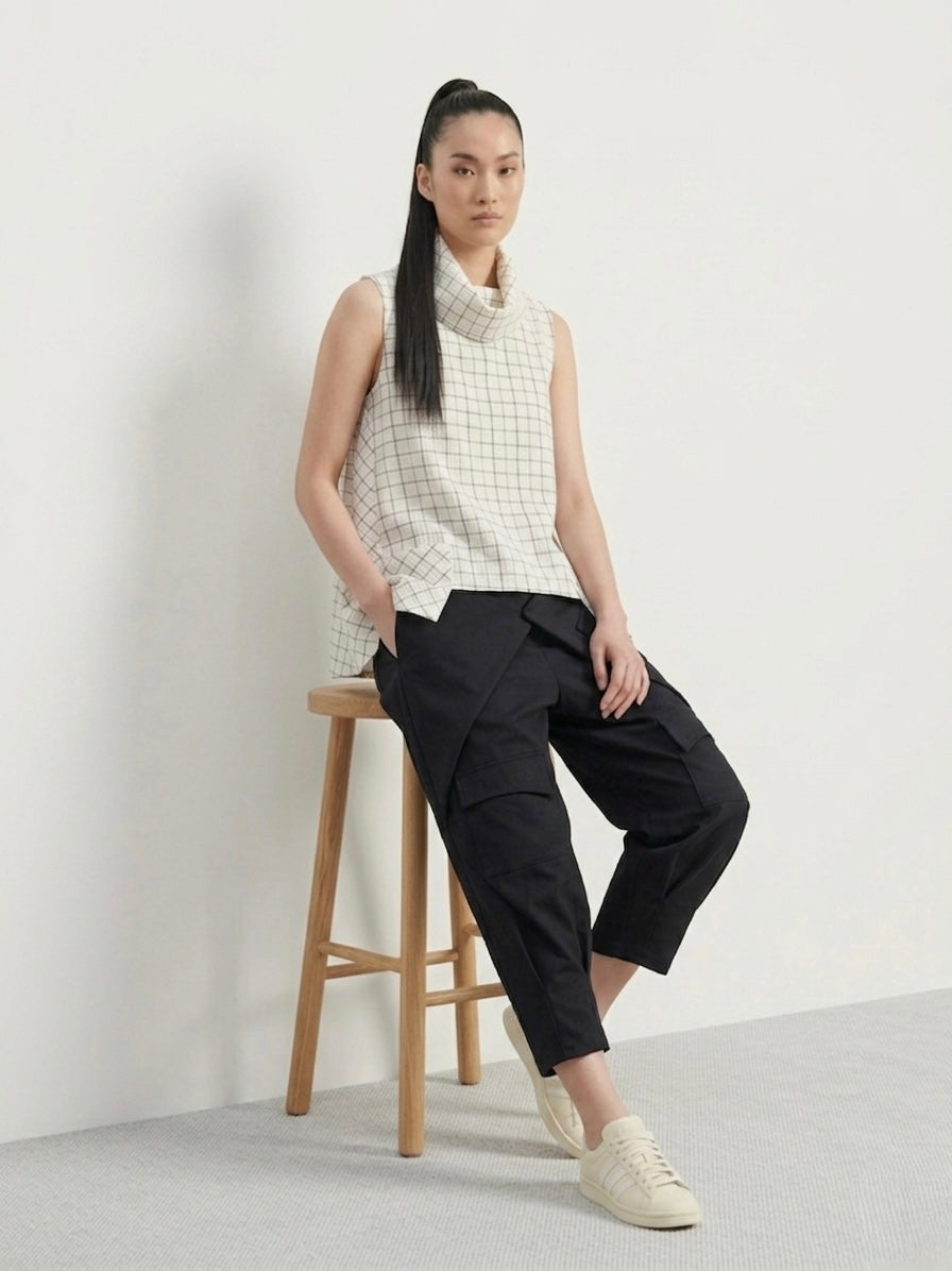 Victoria - checked pocket top