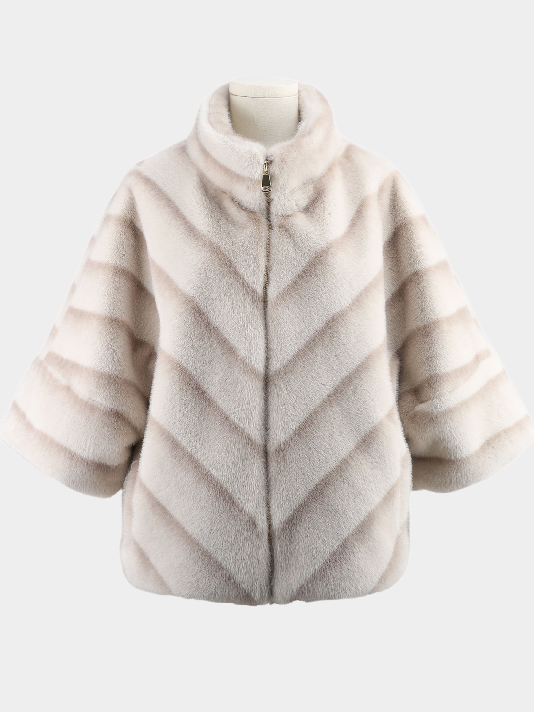 Keely - Faux fur cape jacket