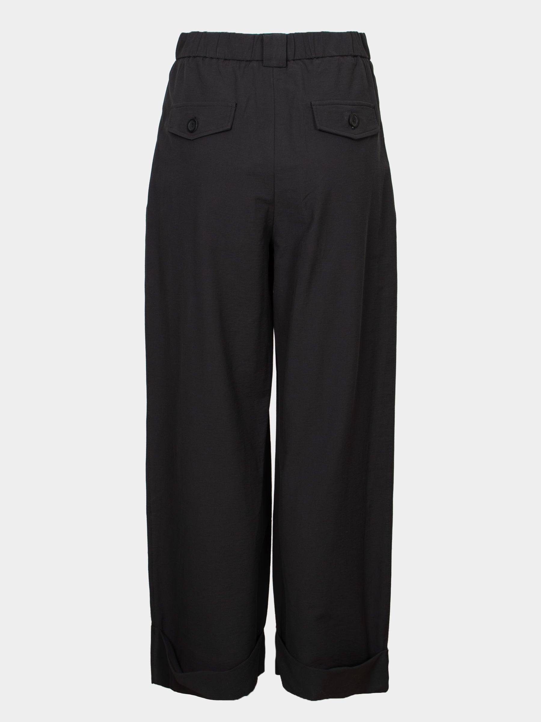 Willoby pleat front trouser Black